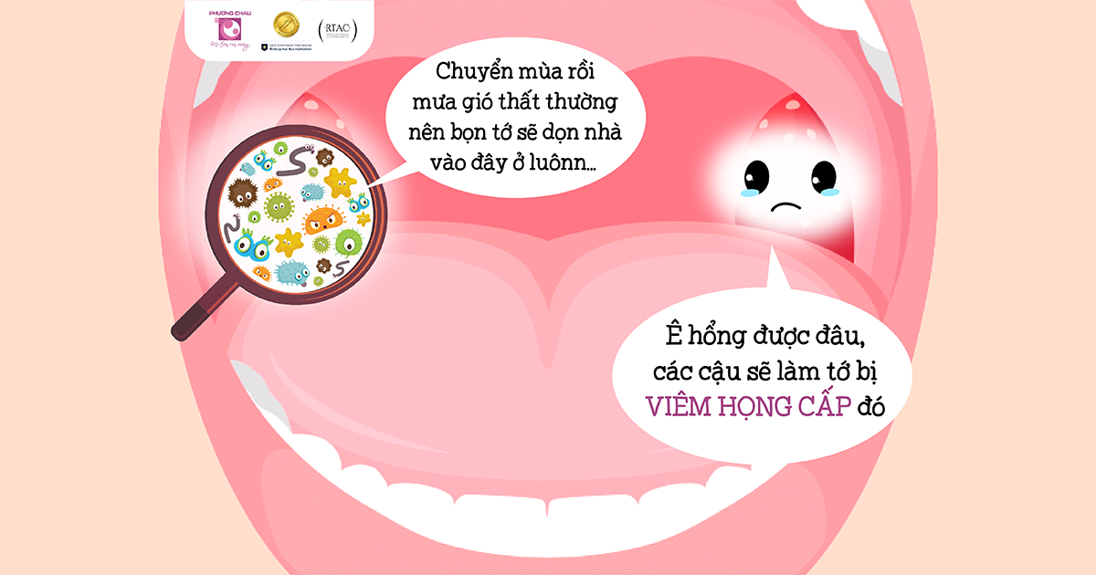 Viêm họng cấp phổ biến khi thời tiết chuyển mùa