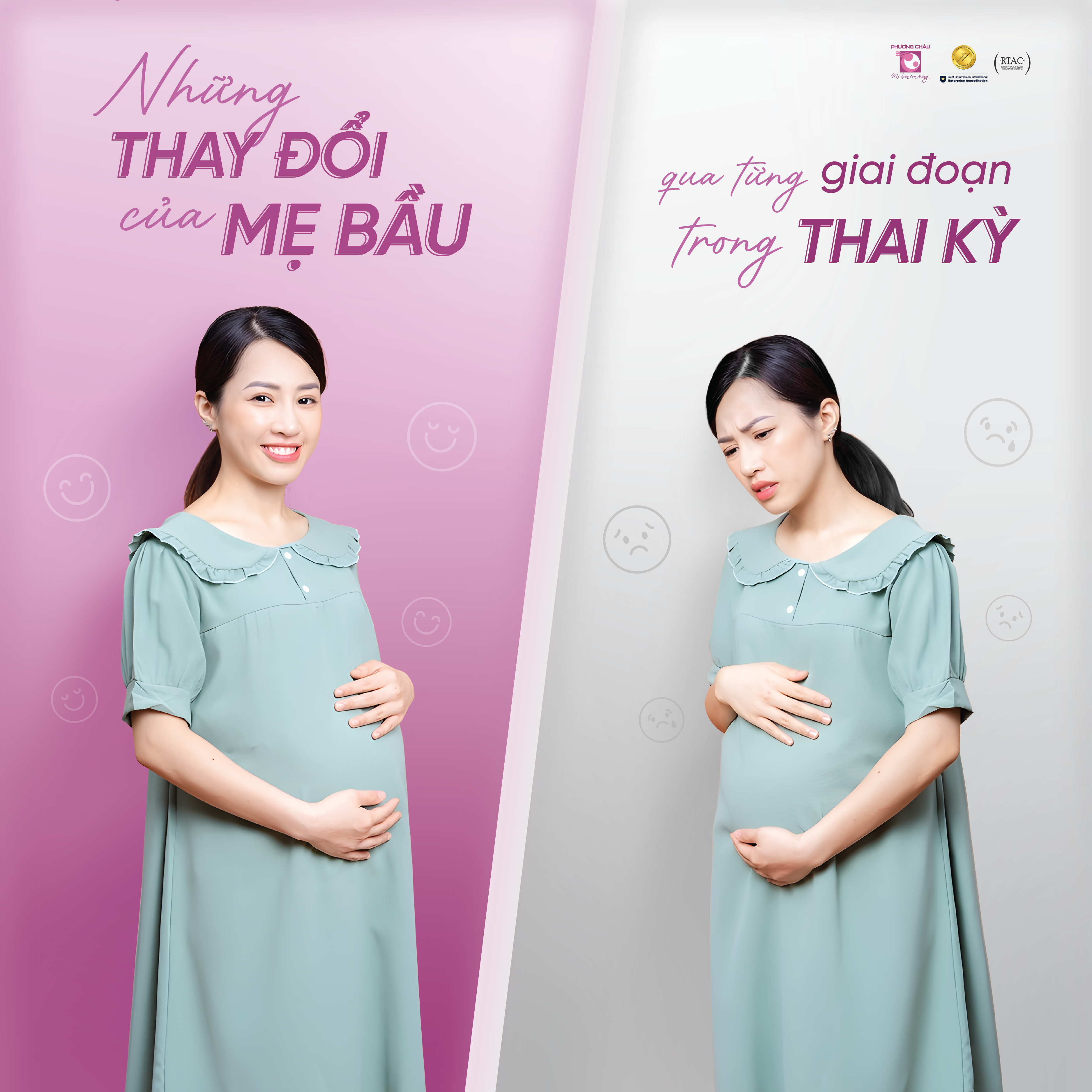 Mẹ bầu thay đổi như thế nào qua 9 tháng 10 ngày?