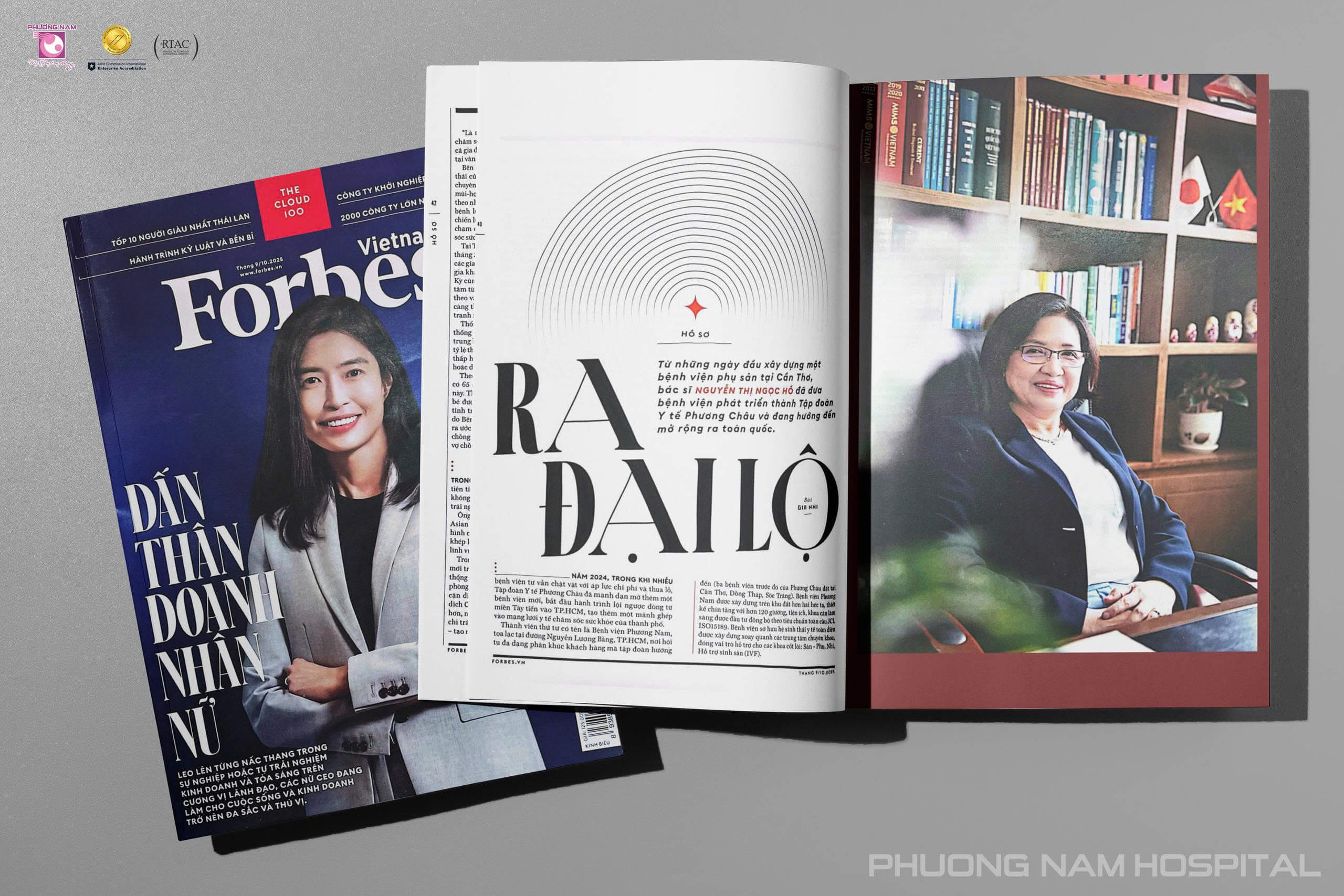 Ra đại lộ - Tập đoàn Y tế Phương Châu trên Forbes số tháng 9/10.2025