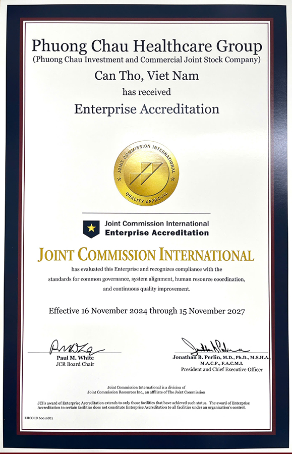 Tập đoàn y tế Phương Châu đạt chứng nhận JCI Enterprise vào năm 2024