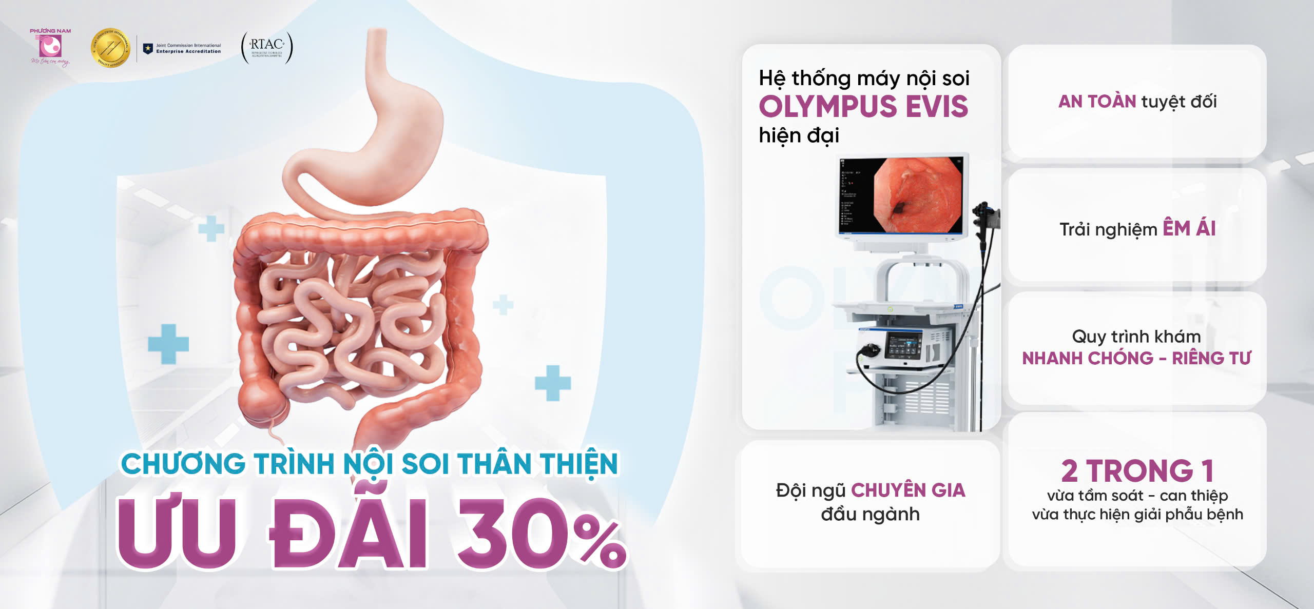 CHƯƠNG TRÌNH NỘI SOI THÂN THIỆN ƯU ĐÃI 30%