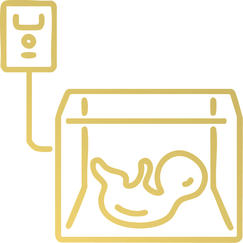 Em bé được chăm sóc tại NICU