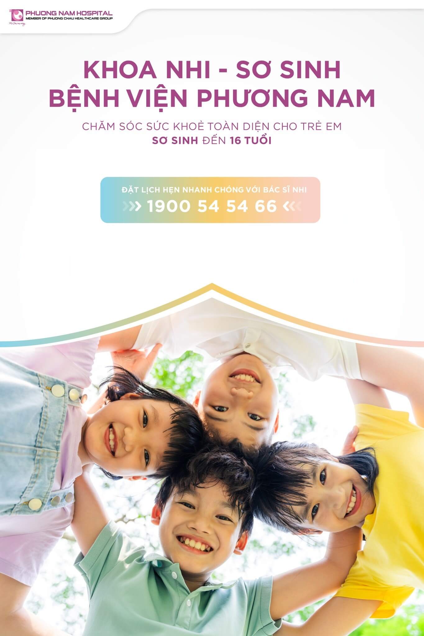 Chăm sóc sức khỏe nhi khoa toàn diện tại Bệnh viện Phương Nam: Từ sơ sinh đến tuổi trưởng thành (0 - 16 tuổi)