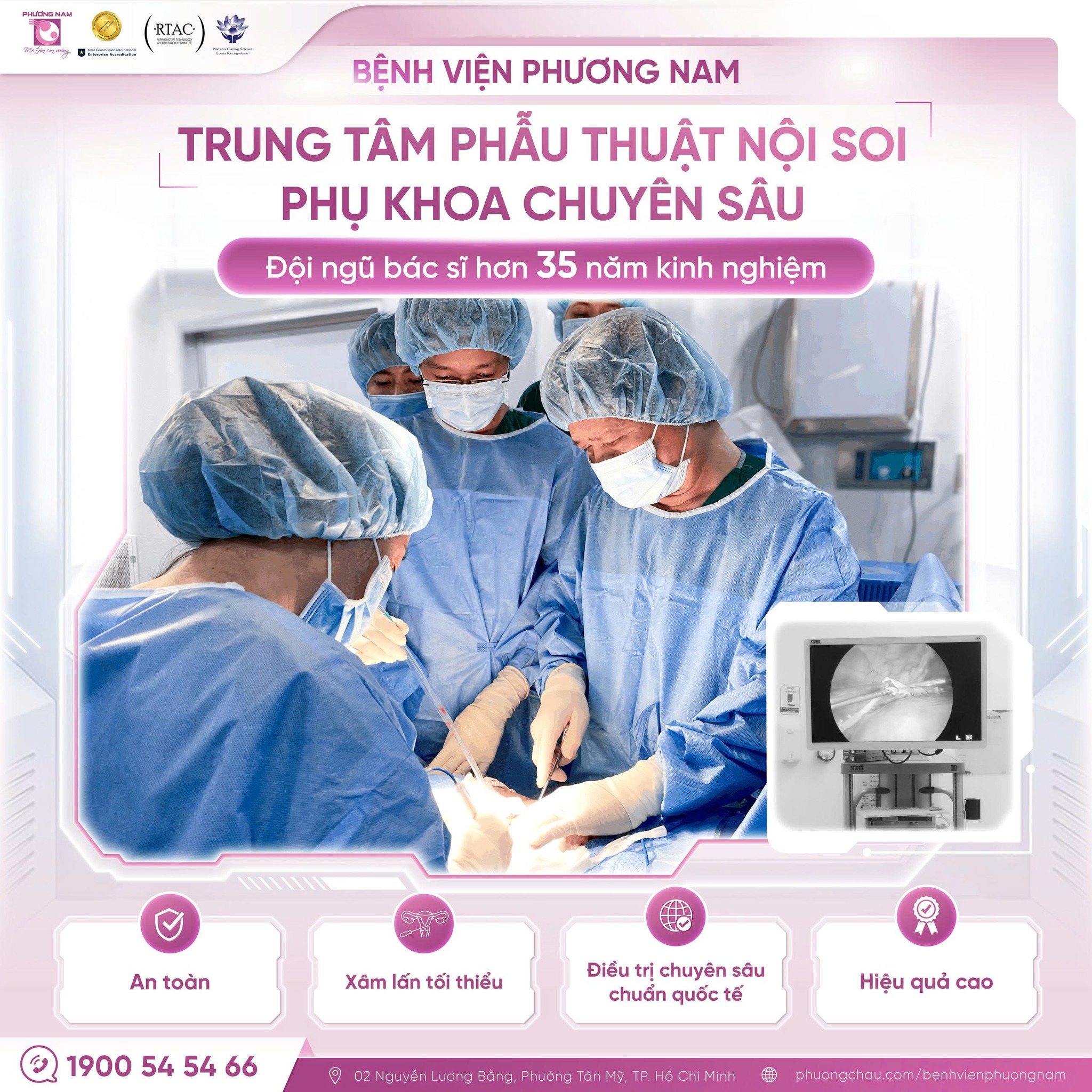 Trung Tâm Phẫu Thuật Nội Soi Phụ khoa Chuyên Sâu và Xâm lấn Tối thiểu