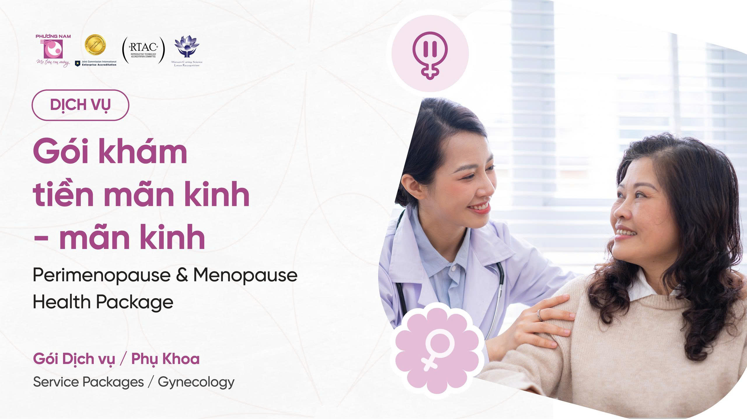 Gói khám sức khỏe Tiền Mãn Kinh - Mãn Kinh