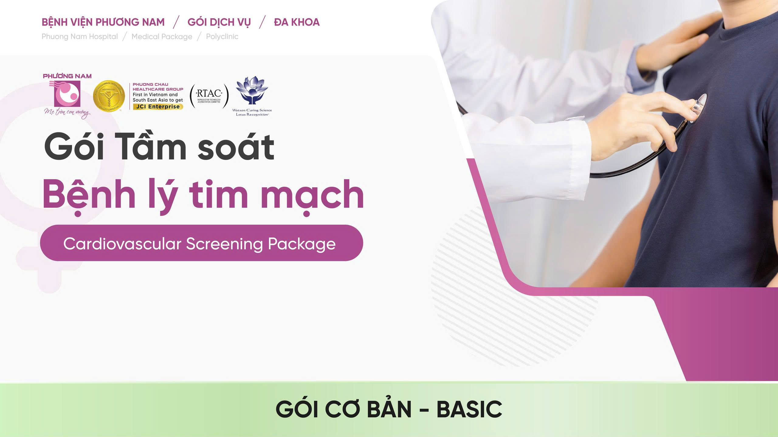 Gói tầm soát bệnh lý tim mạch - Gói cơ bản