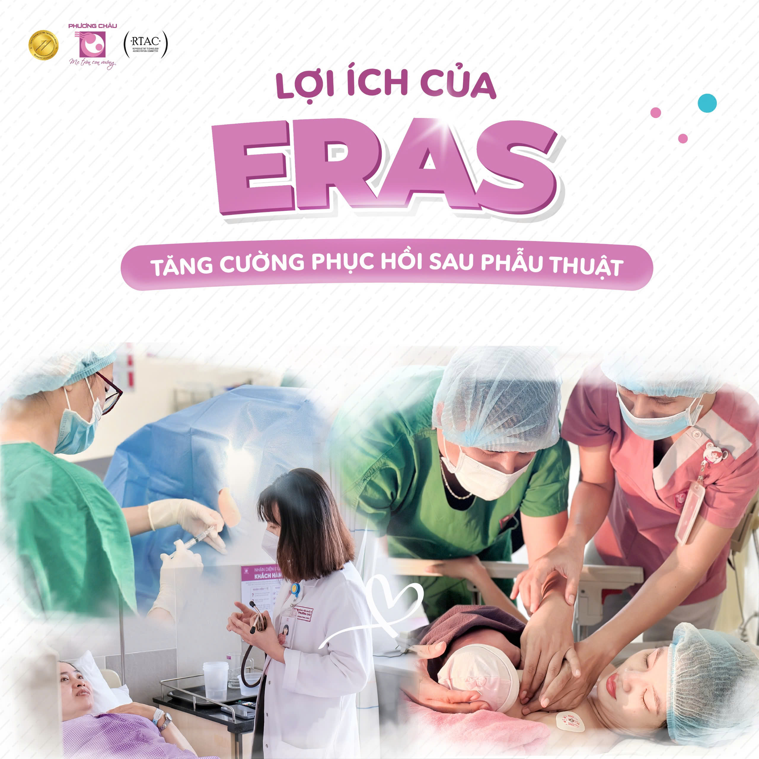 GIẢI TỎA CĂNG THẲNG & LO SỢ PHẪU THUẬT NƠI NGƯỜI BỆNH VỚI ERAS