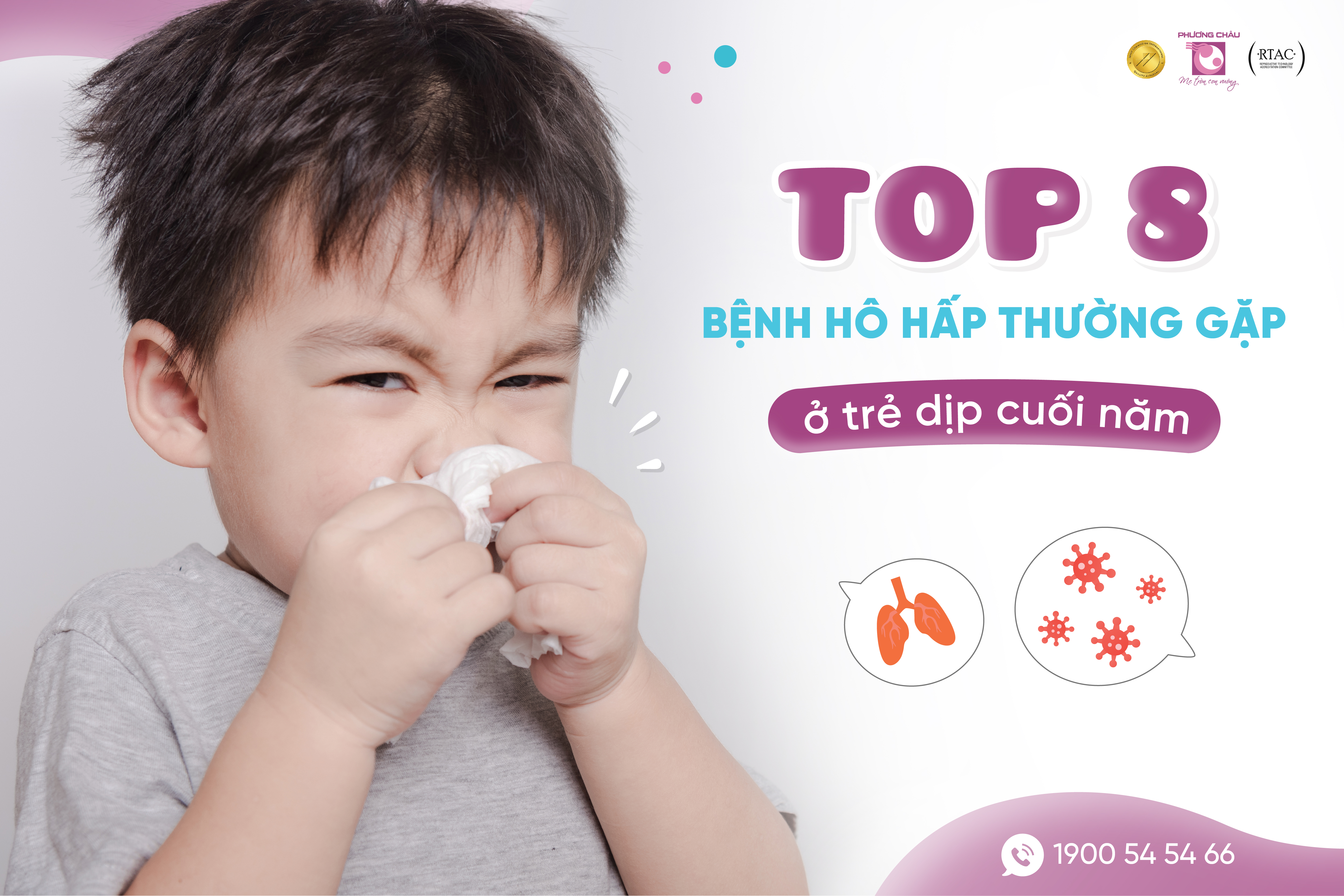 Các bệnh lý hô hấp thường gặp ở trẻ thời điểm cuối năm