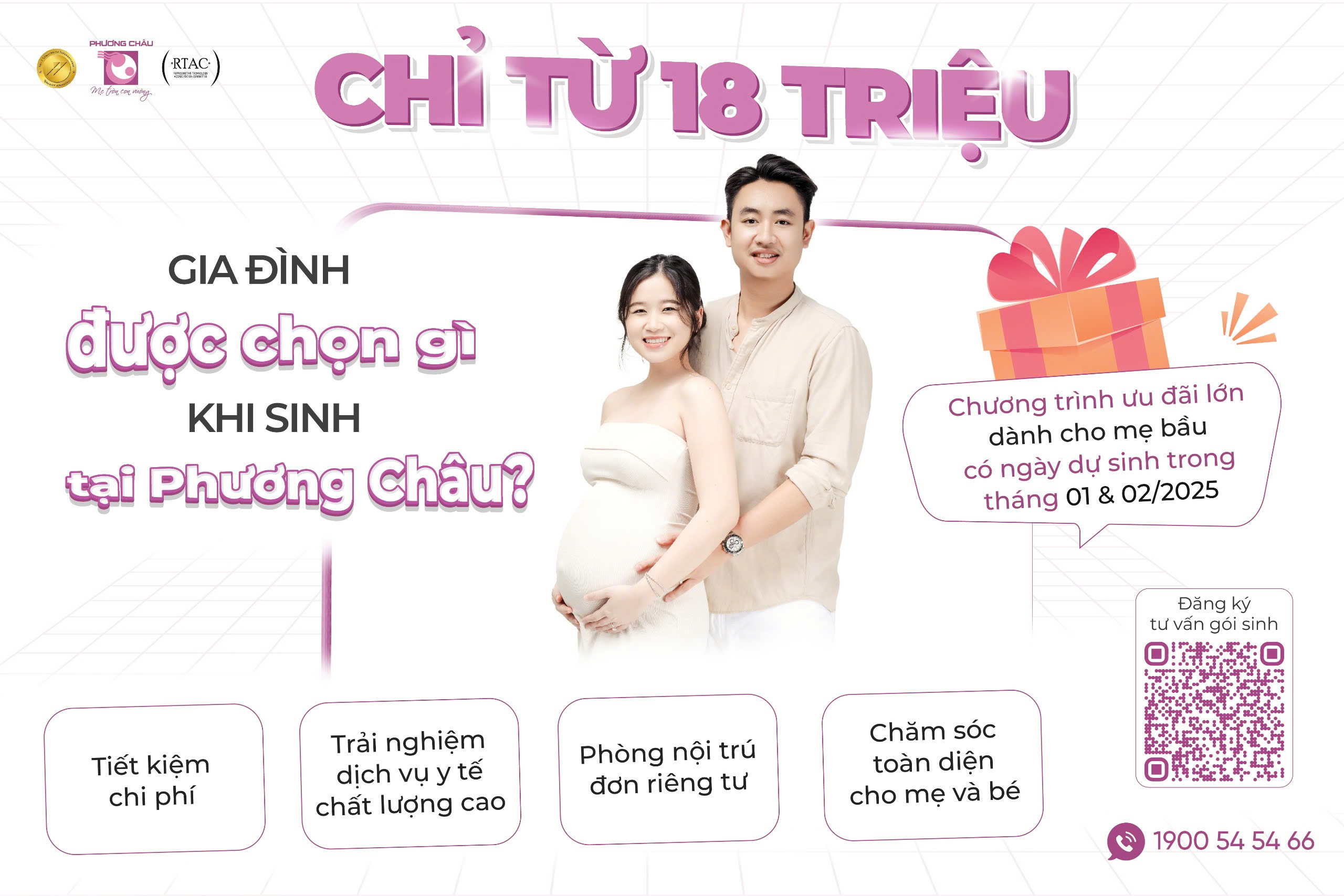 Chỉ Từ 18 Triệu, Gia Đình Được Gì Khi Chọn Sinh Tại Phương Châu?