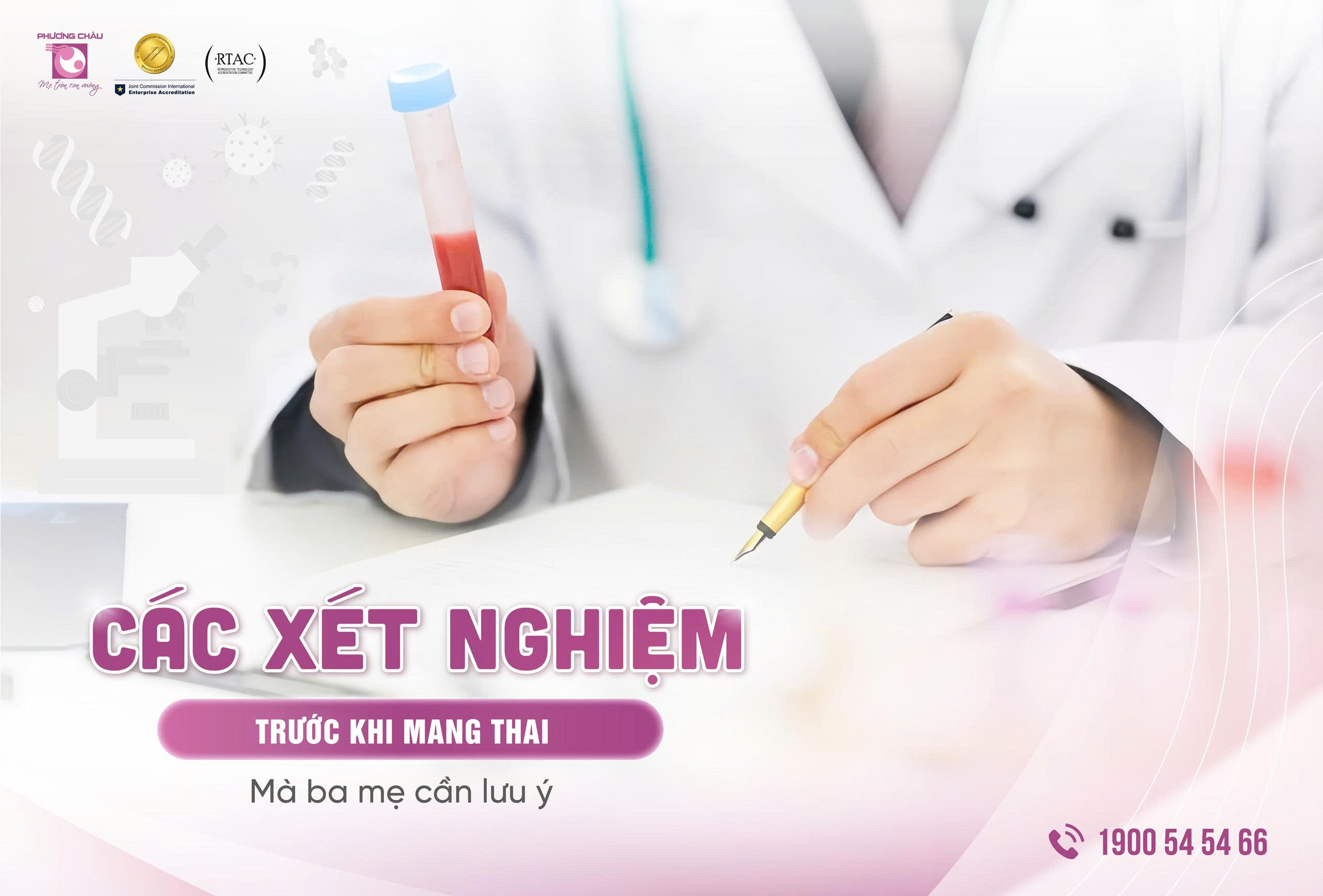 Các xét nghiệm trước khi mang thai mà ba mẹ cần lưu ý