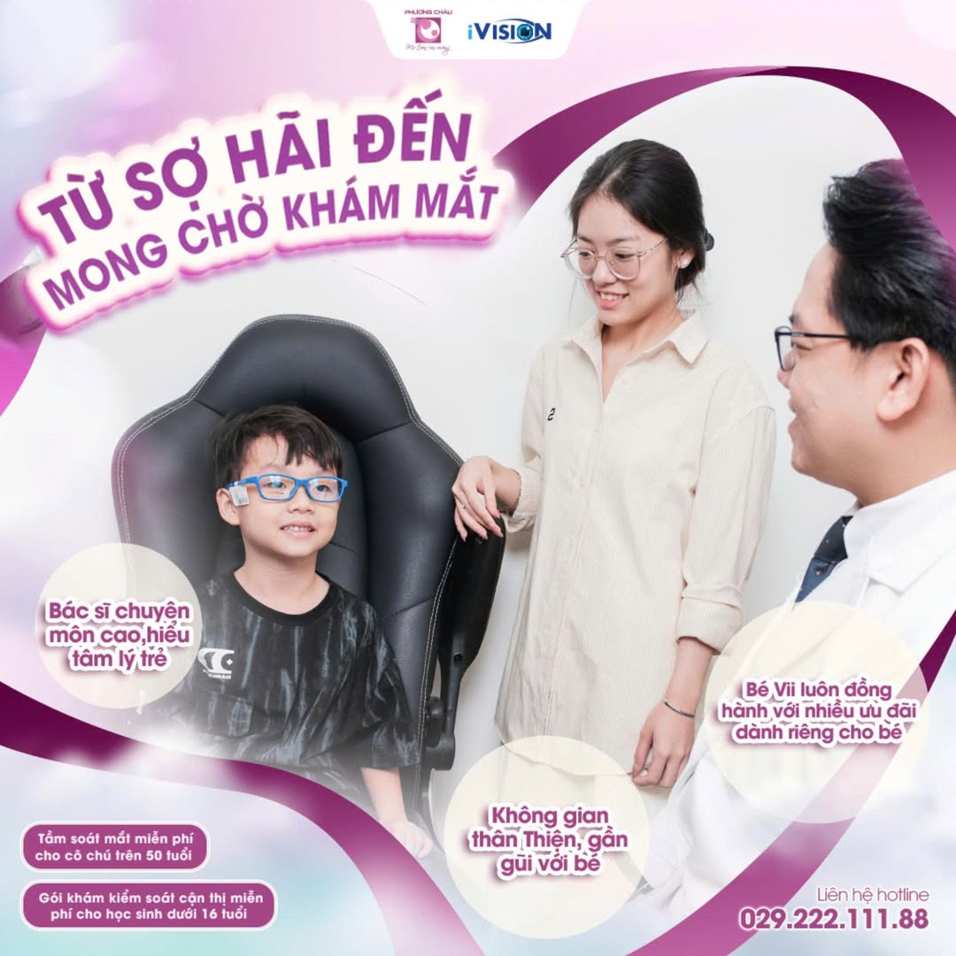 Hành trình khám mắt nhẹ nhàng cho trẻ tại Mắt Tinh Anh Phương Châu