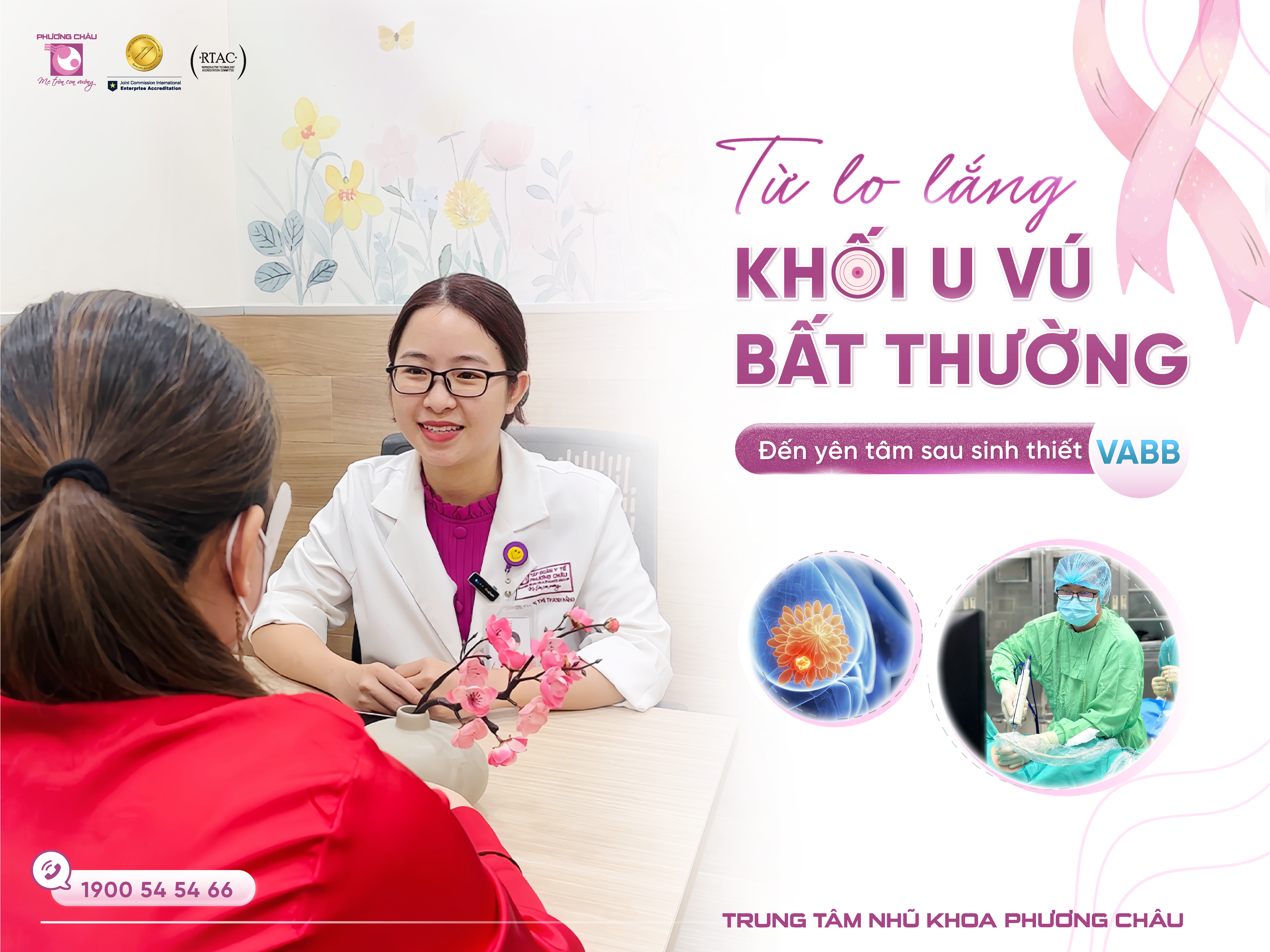 Từ lo lắng khối u vú bất thường đến yên tâm sau sinh thiết VABB