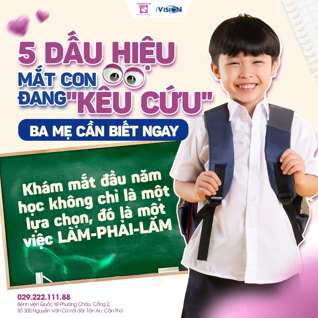 Năm Học Mới Cận Kề: 5 Dấu Hiệu Mắt Con Đang “Kêu Cứu” Mà Ba Mẹ Cần Biết Ngay