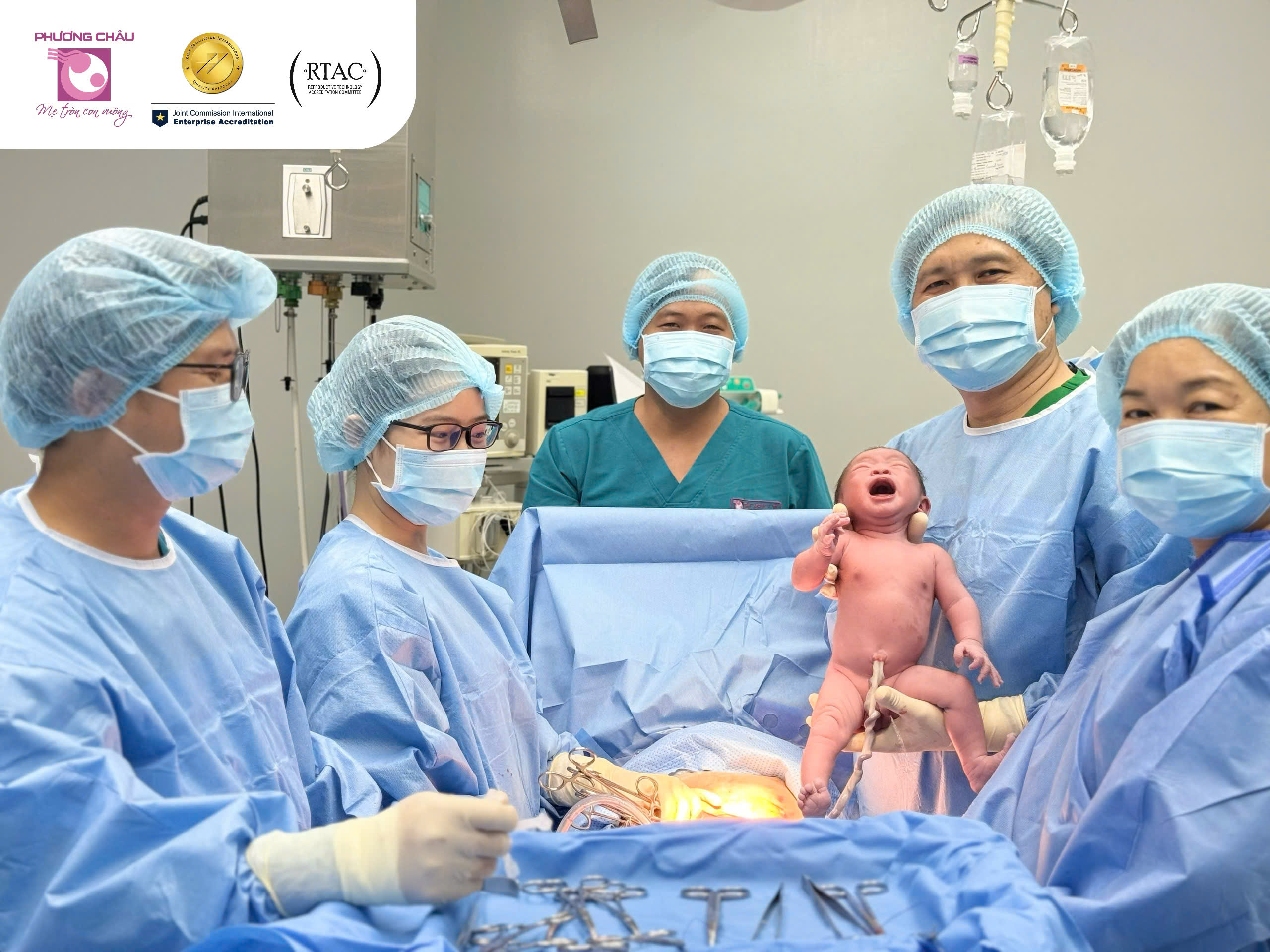 Một trong những ca thành công đầu tiên tại ĐBSCL - Giữ được thai trên sản phụ hai lần bị sẩy thai to