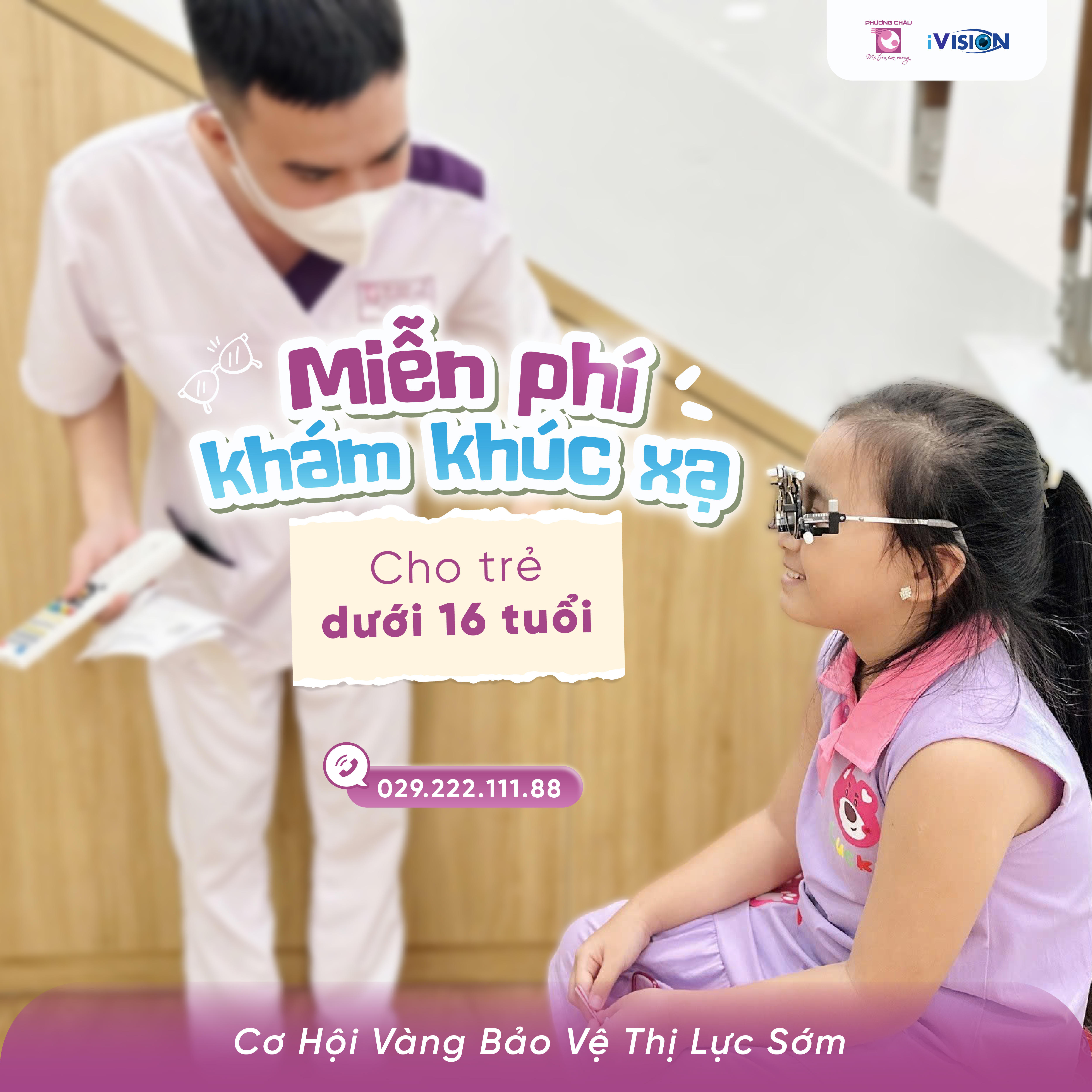 Miễn phí khám khúc xạ cho trẻ dưới 16 tuổi: Cơ hội vàng bảo vệ thị lực từ sớm tại Mắt Tinh Anh Phương Châu