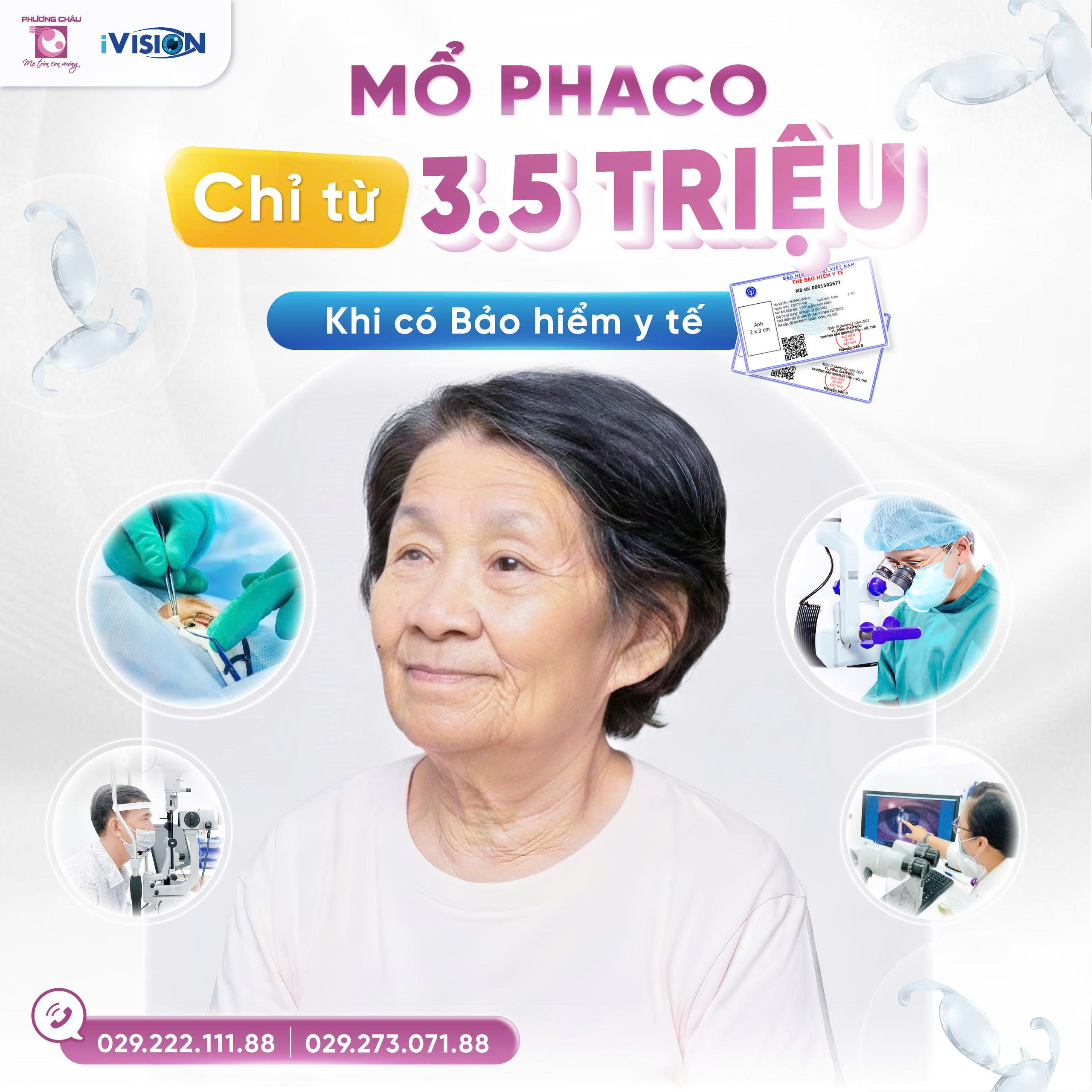 Mổ Phaco Chỉ Từ 3.5 Triệu Khi Có BHYT – Cơ Hội Lấy Lại Ánh Sáng Cho Người Bệnh Cườm