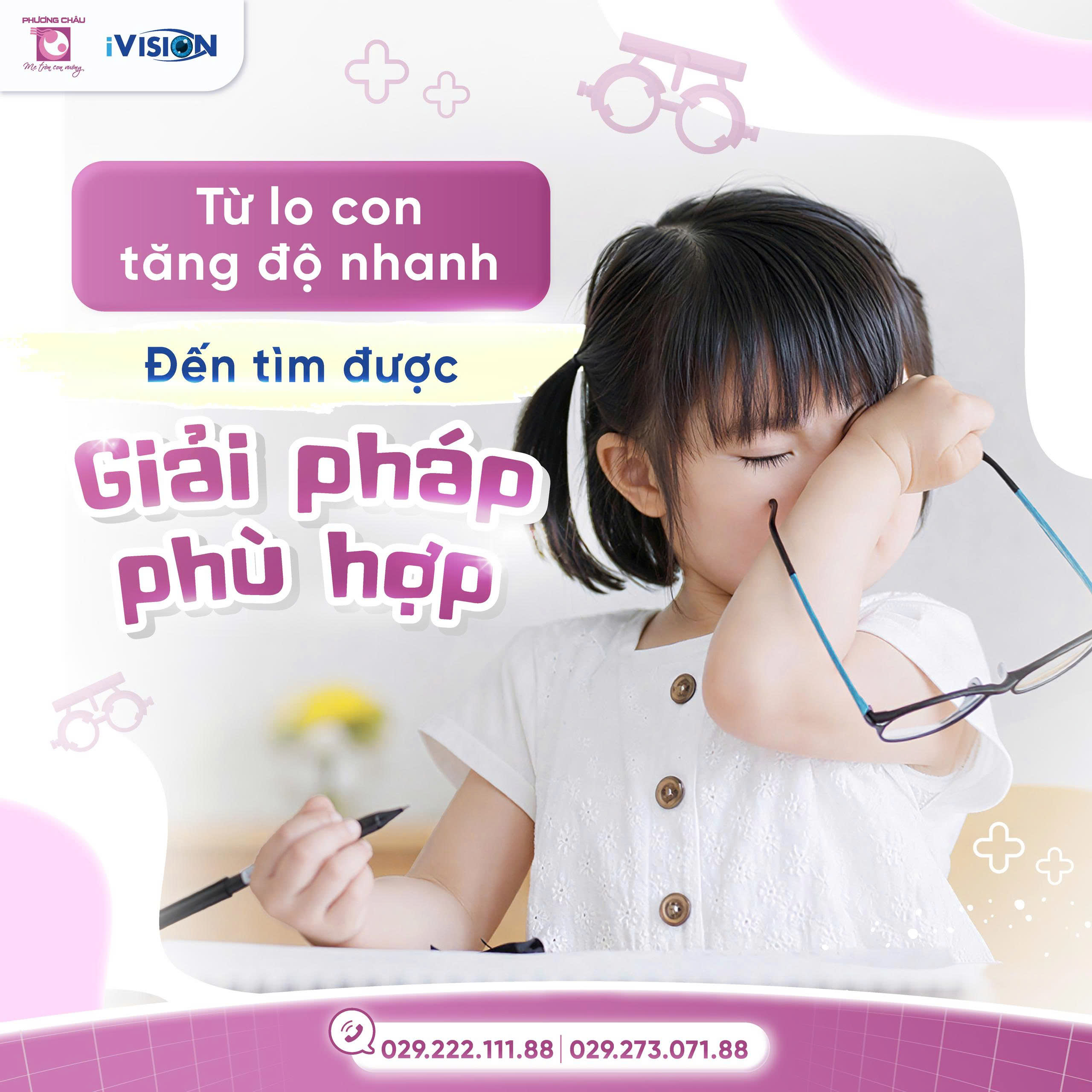 Từ lo con tăng độ nhanh – đến khi tìm được giải pháp phù hợp cho đôi mắt trẻ