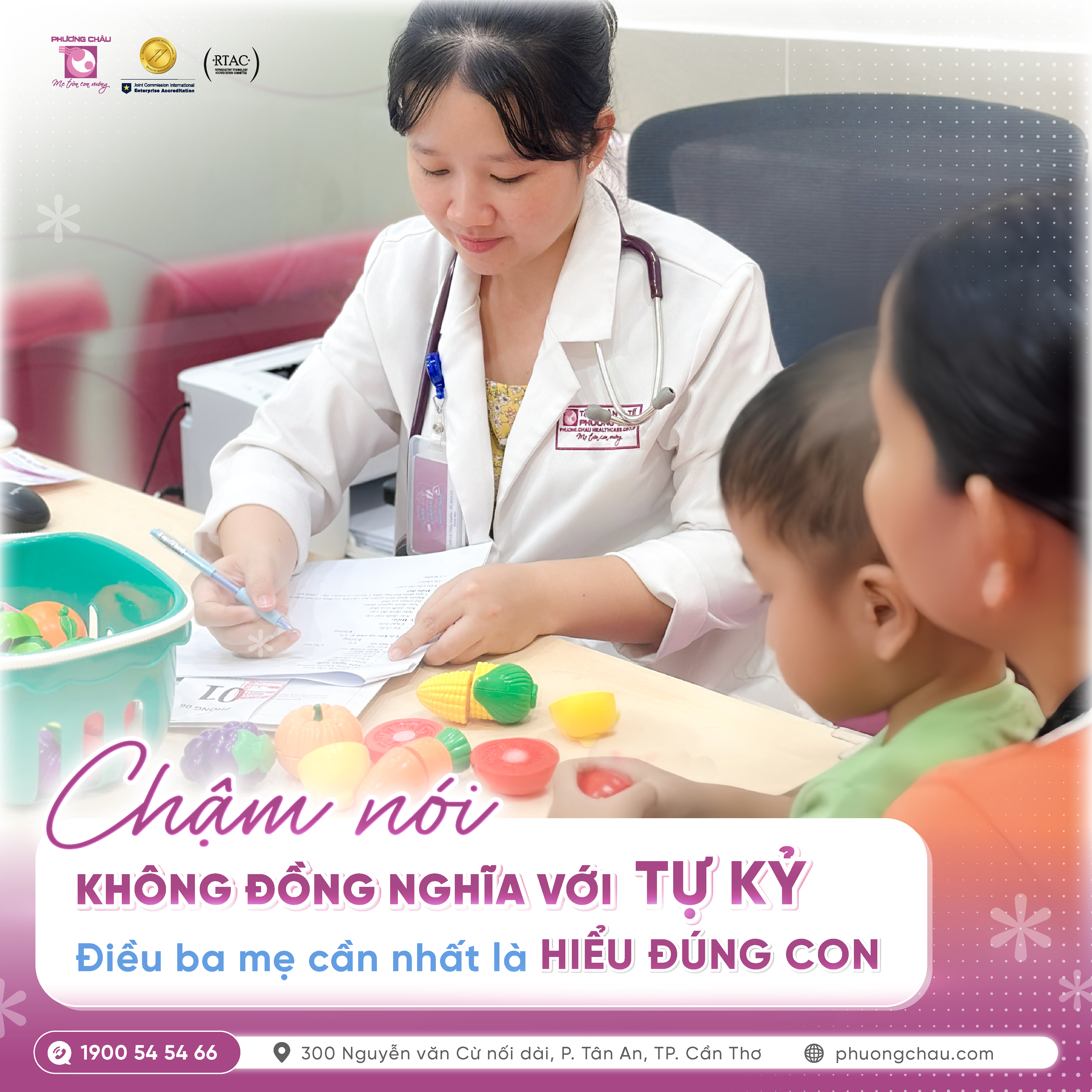 Chậm nói không đồng nghĩa với tự kỷ