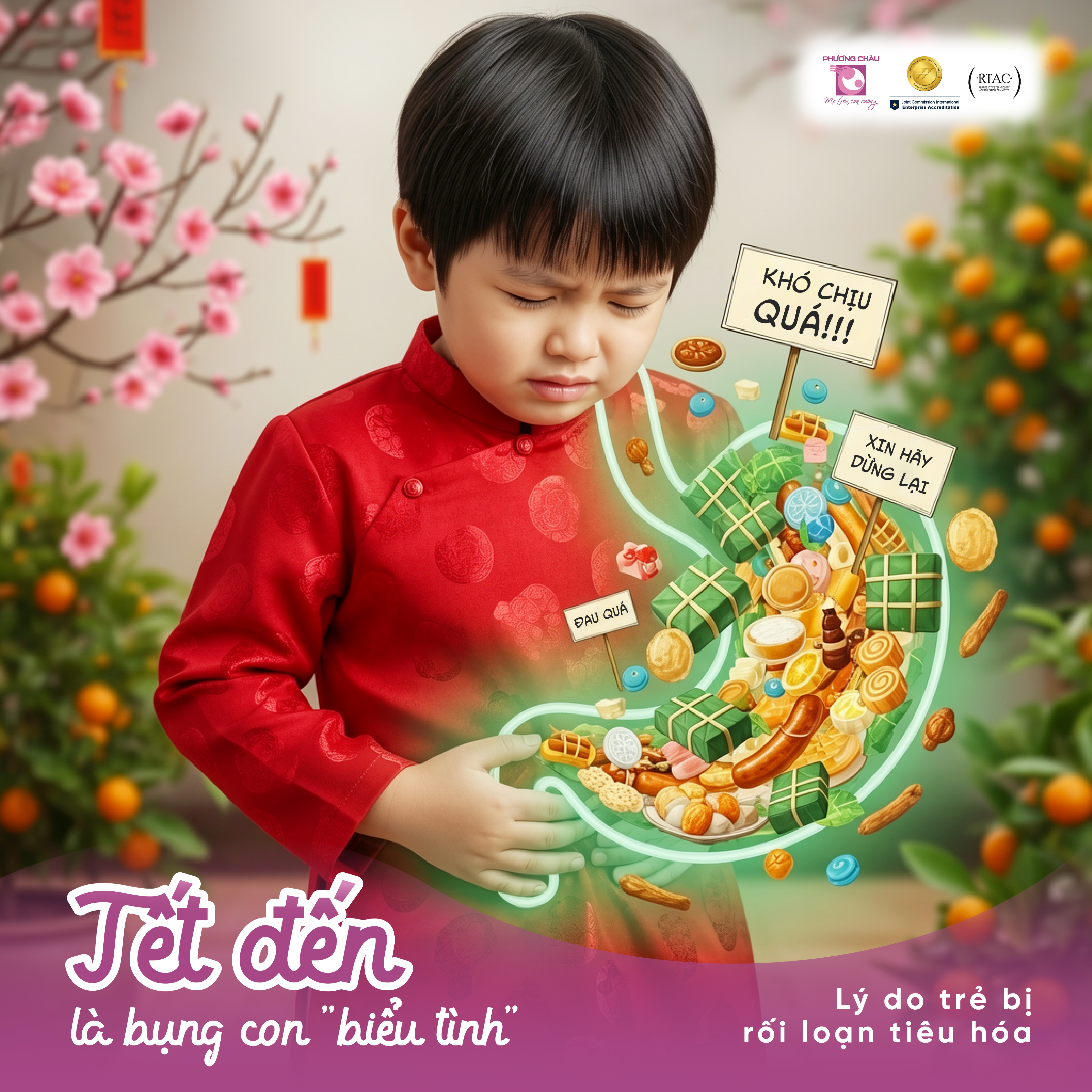 Vì sao trẻ dễ rối loạn tiêu hóa dịp Tết?