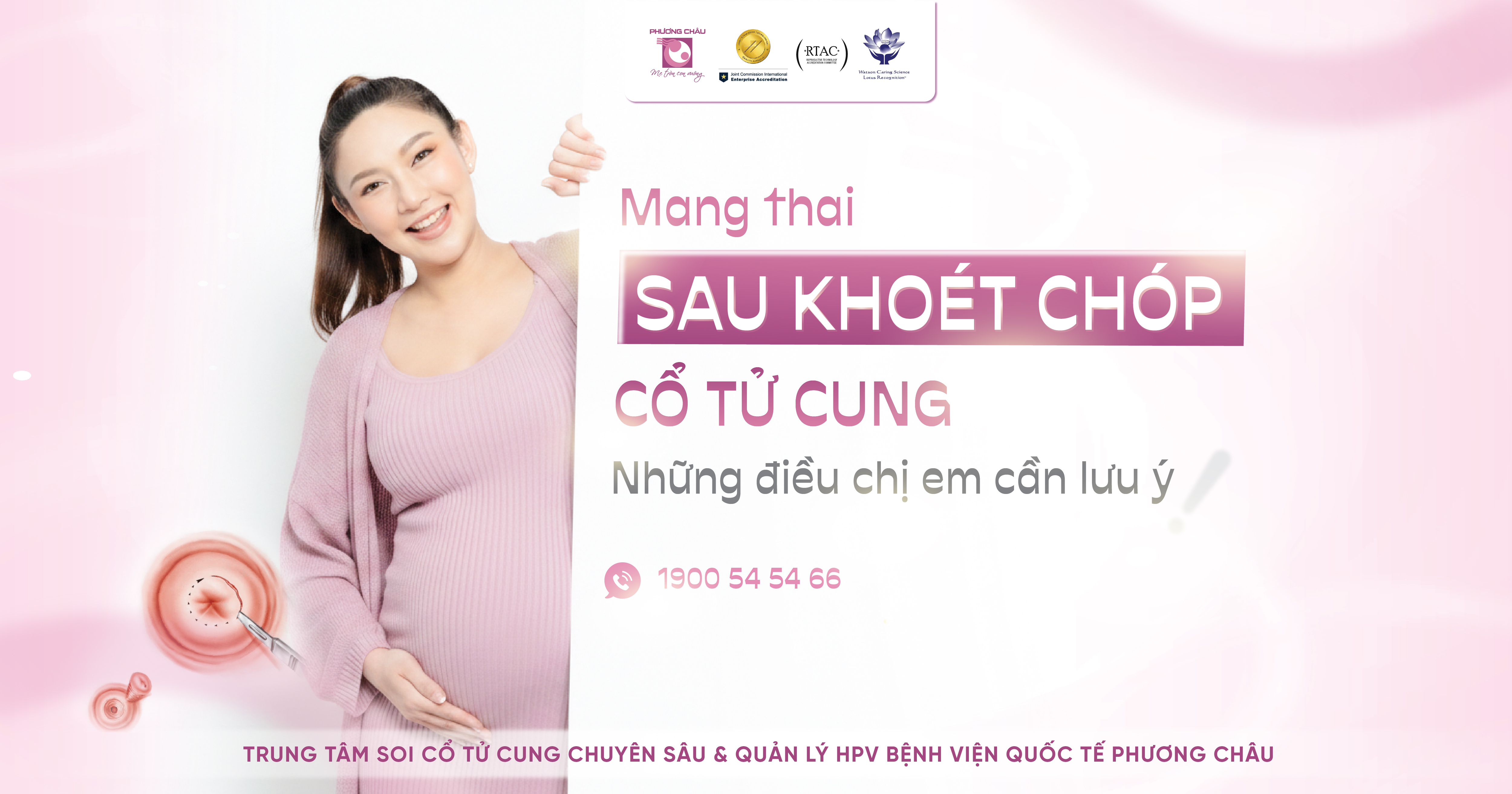 Theo dõi và mang thai sau khoét chóp cổ tử cung