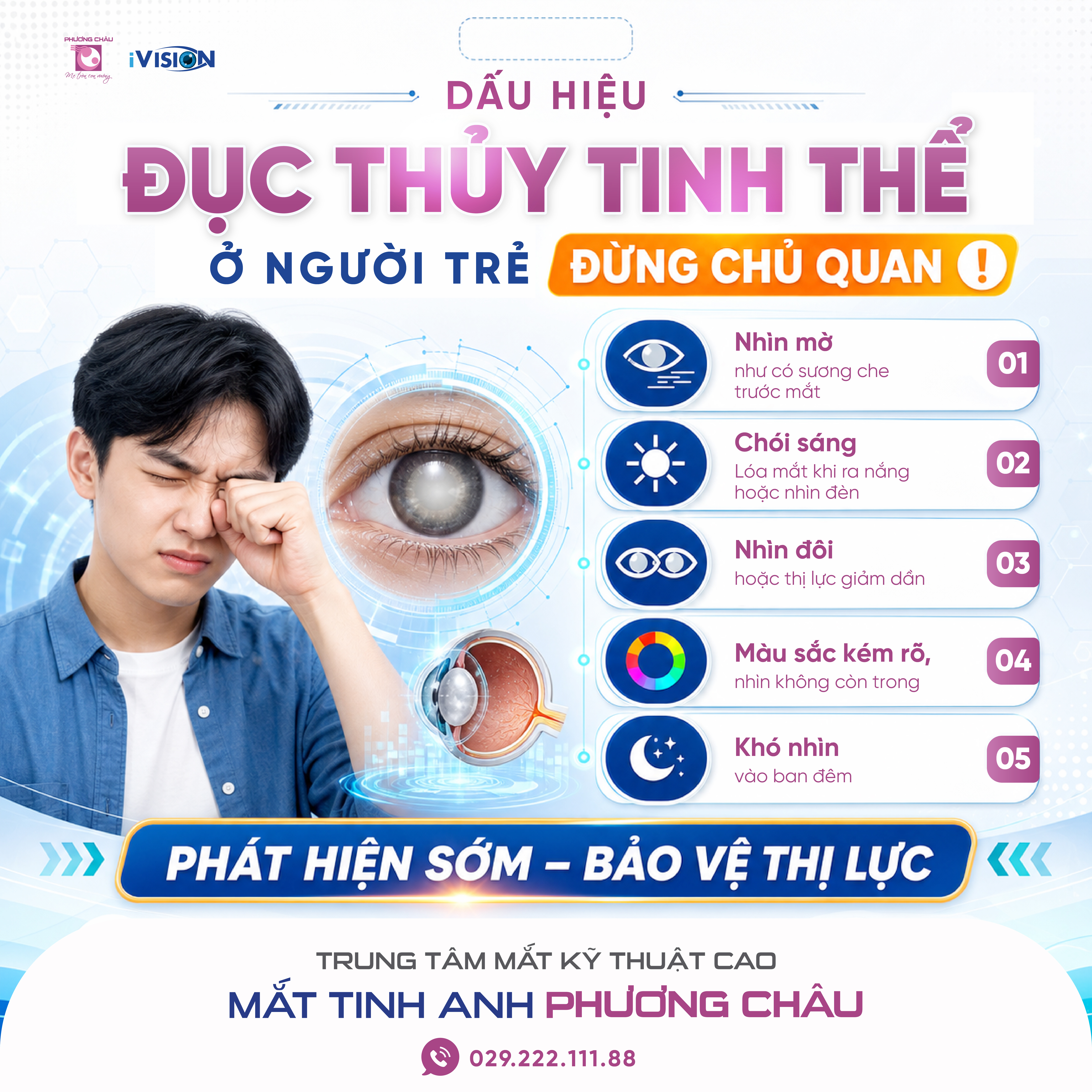 Tìm Hiểu Các Dấu Hiệu Đục Thủy Tinh Thể Ở Người Trẻ
