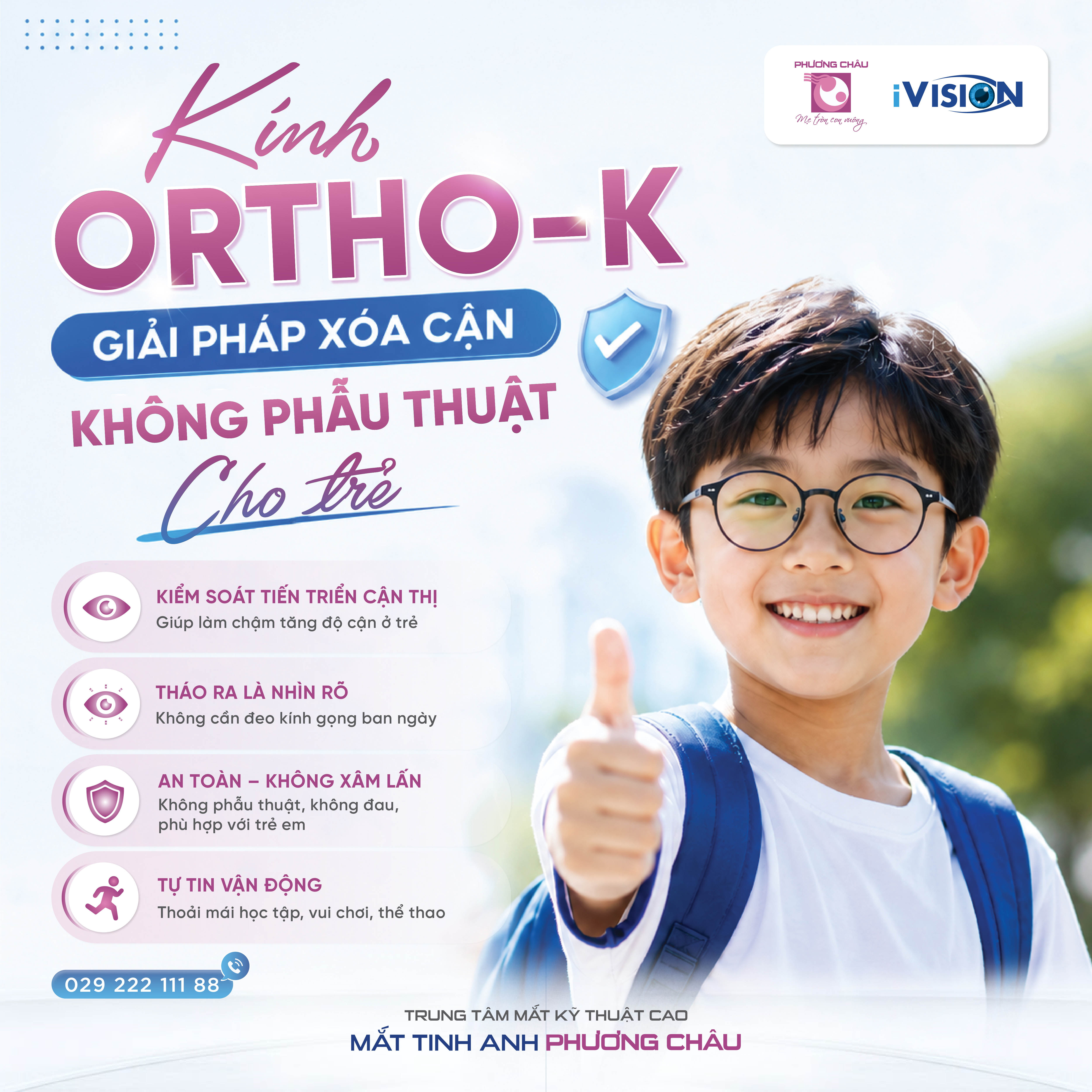 Giải Pháp Xóa Cận Không Phẫu Thuật Cho Trẻ Bằng Kính Ortho-K