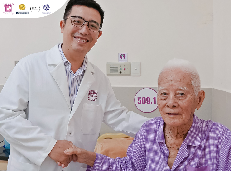 Cụ ông 100 tuổi và hành trình thêm một lần đi qua ung thư đại tràng tại Phương Châu