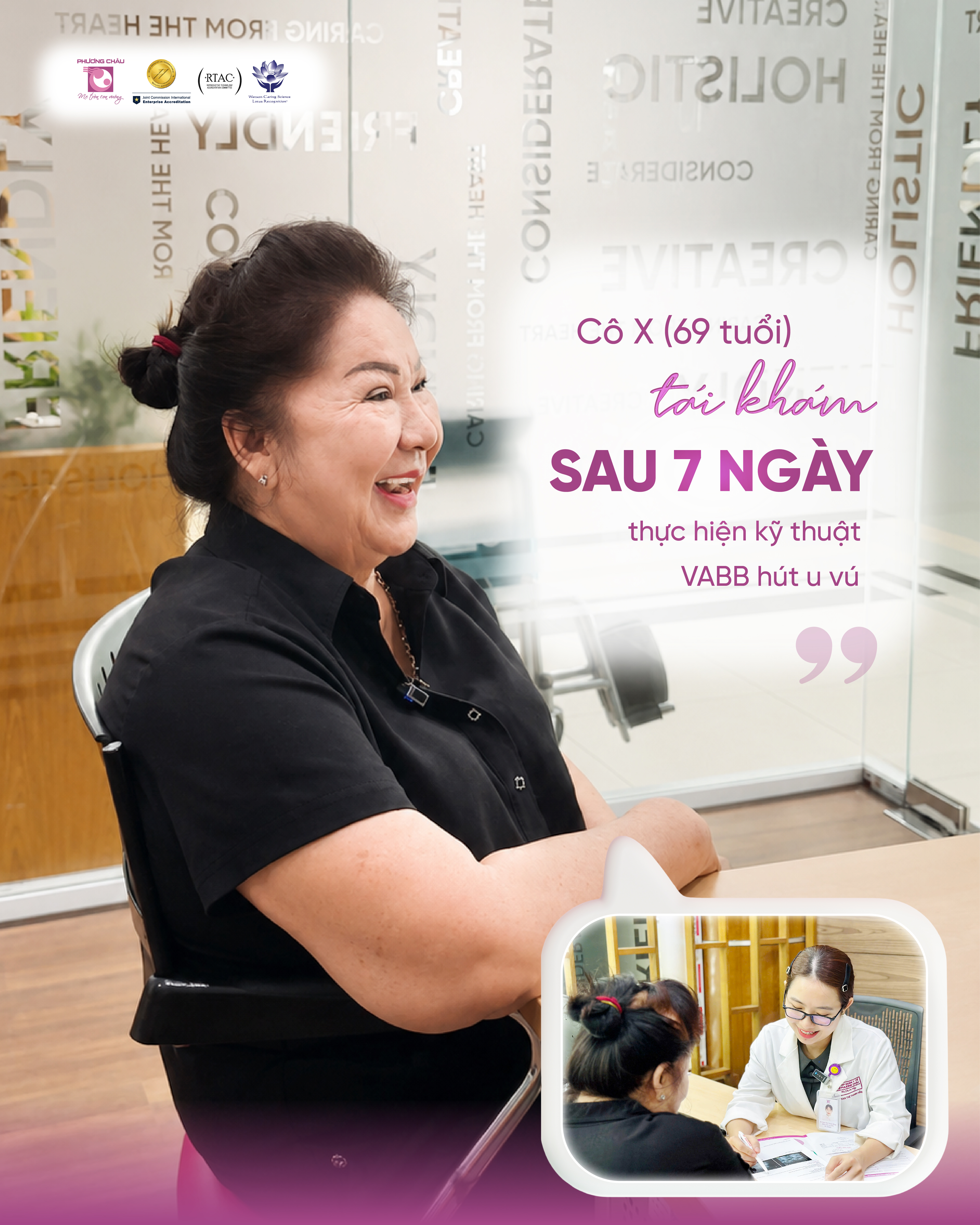 69 tuổi mắc u vú và có nhiều bệnh nền - Hút u vú VABB có an toàn?