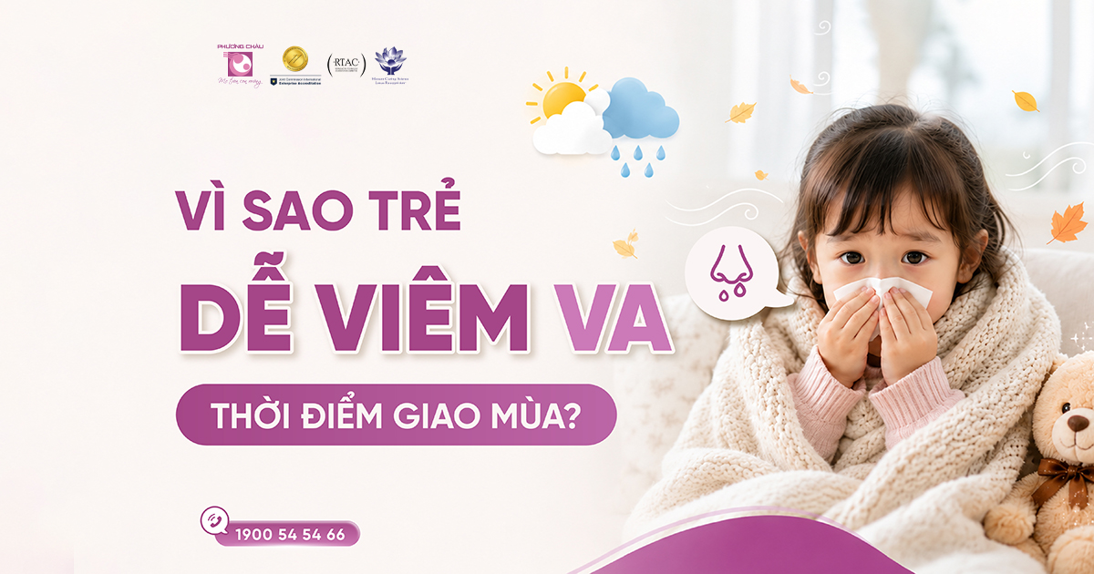 Phòng ngừa viêm VA cho trẻ thời điểm giao mùa