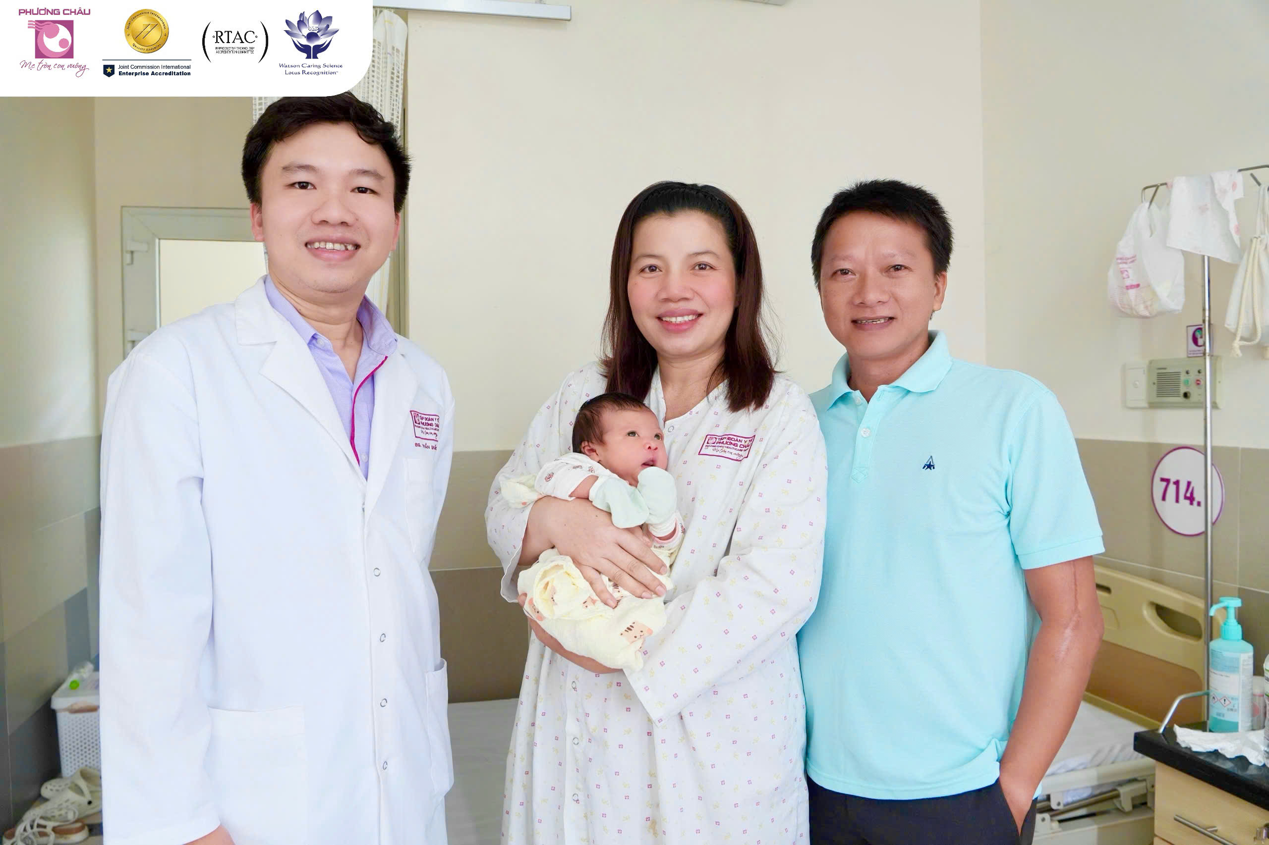 Đồng hành cùng mẹ bầu 39 tuổi chuyển phôi khảm về đích an toàn - Bé gái 3,8kg chào đời khoẻ mạnh