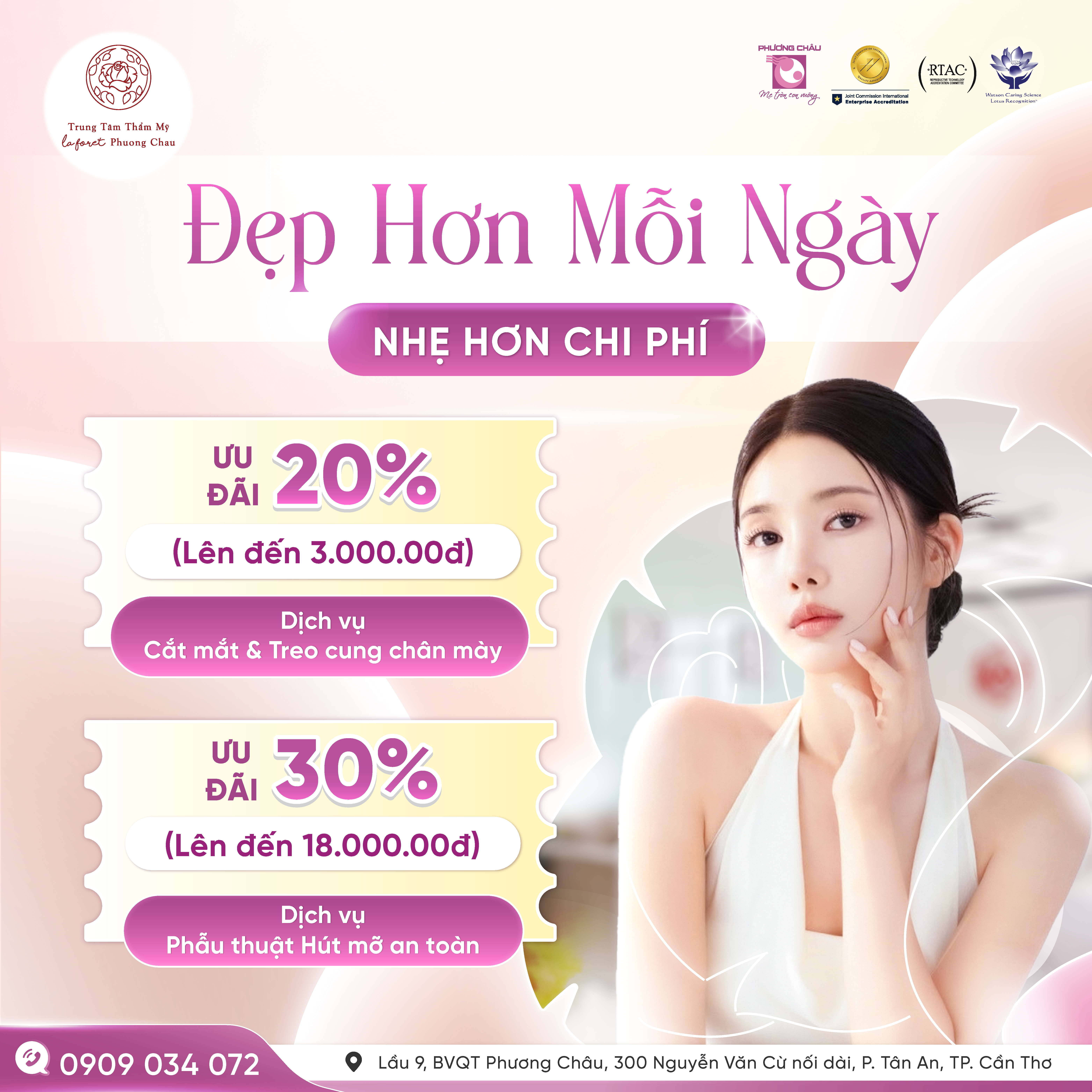 Đẹp hơn mỗi ngày, nhẹ hơn chi phí