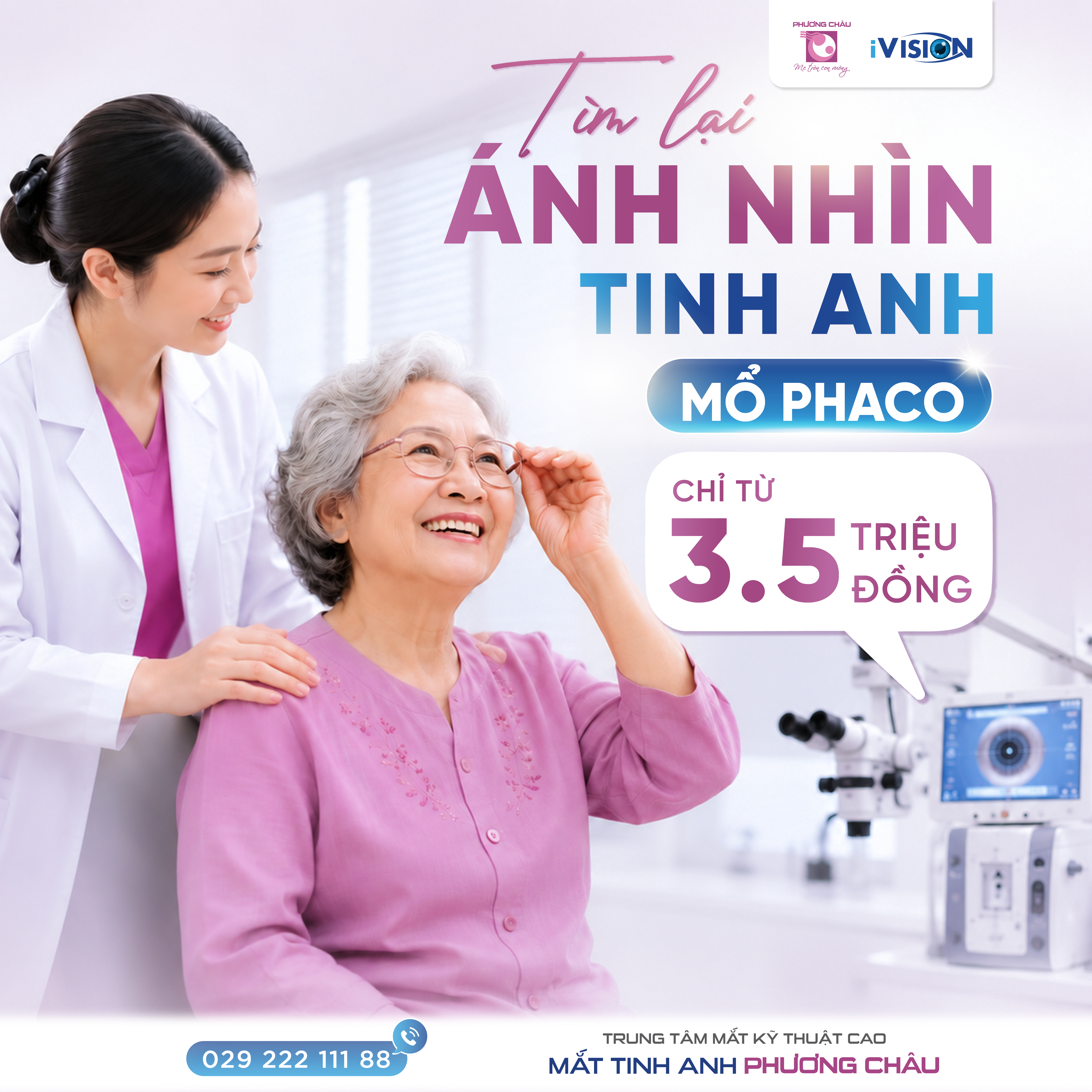 Tìm Lại Ánh Nhìn Tinh Anh Mổ Phaco Chỉ Từ 3.5 Triệu Đồng