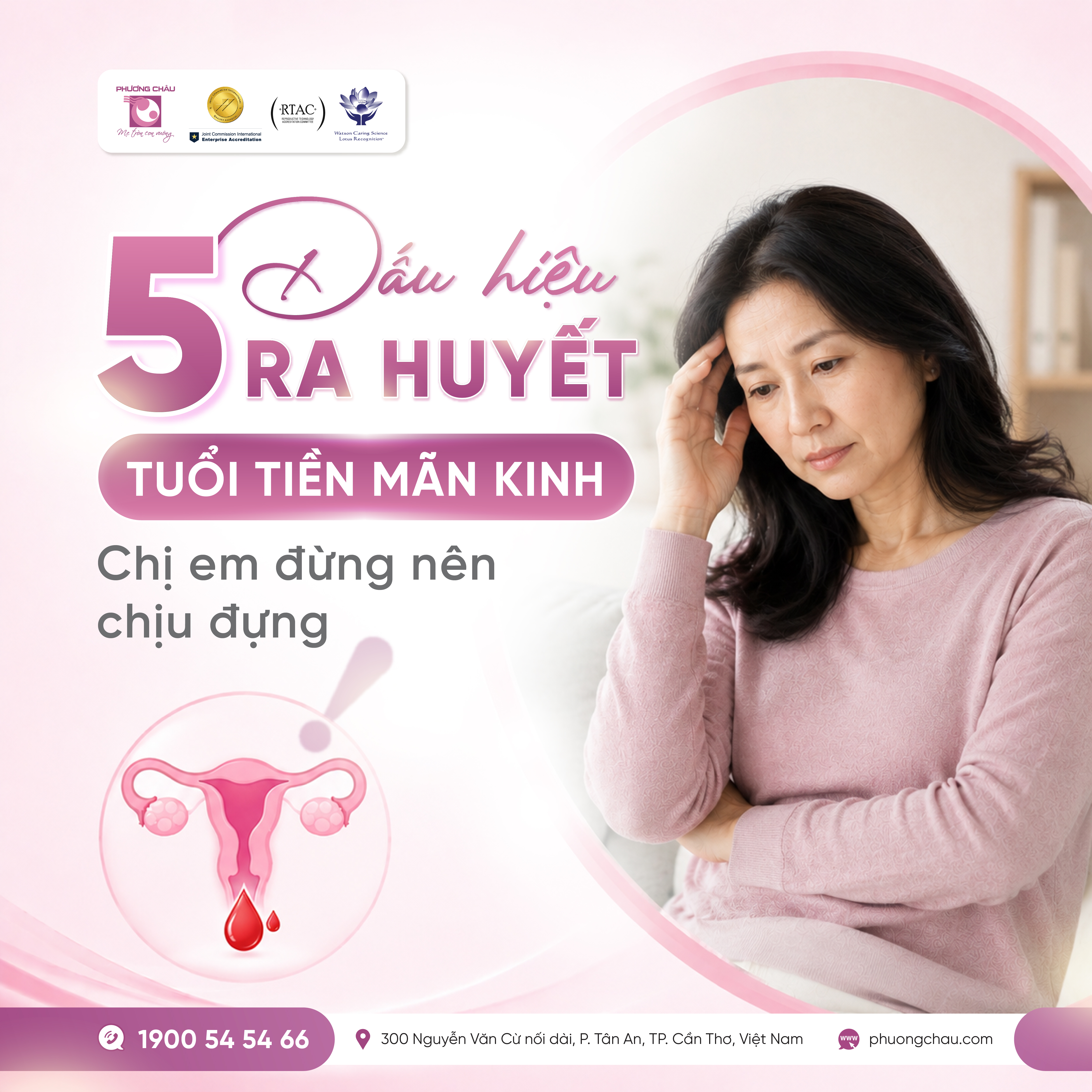 Ra huyết bất thường tuổi tiền mãn kinh- Khi nào nên đi khám?