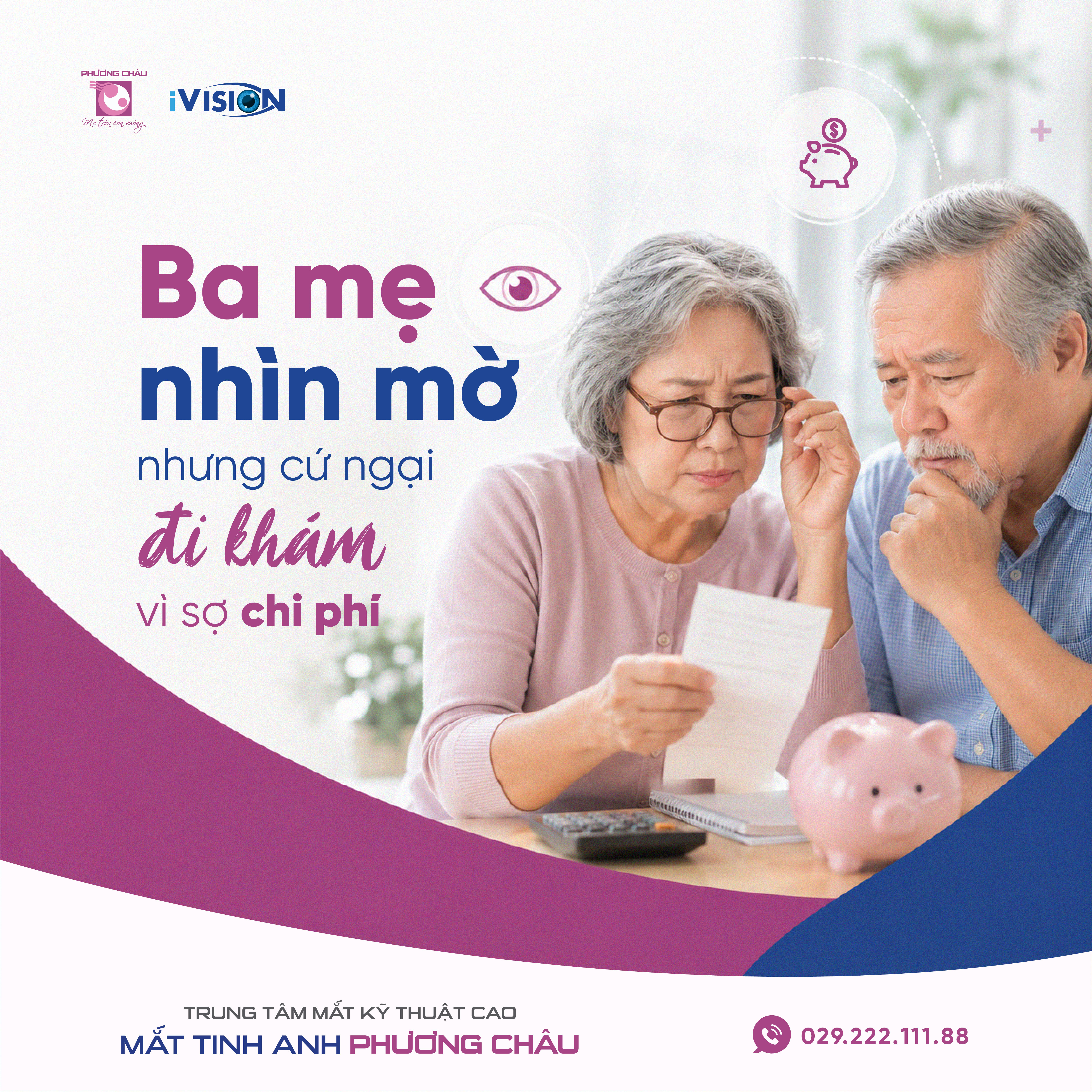 Ba Mẹ Nhìn Mờ, Nhưng Cứ Ngại Đi Khám Vì Sợ Chi Phí