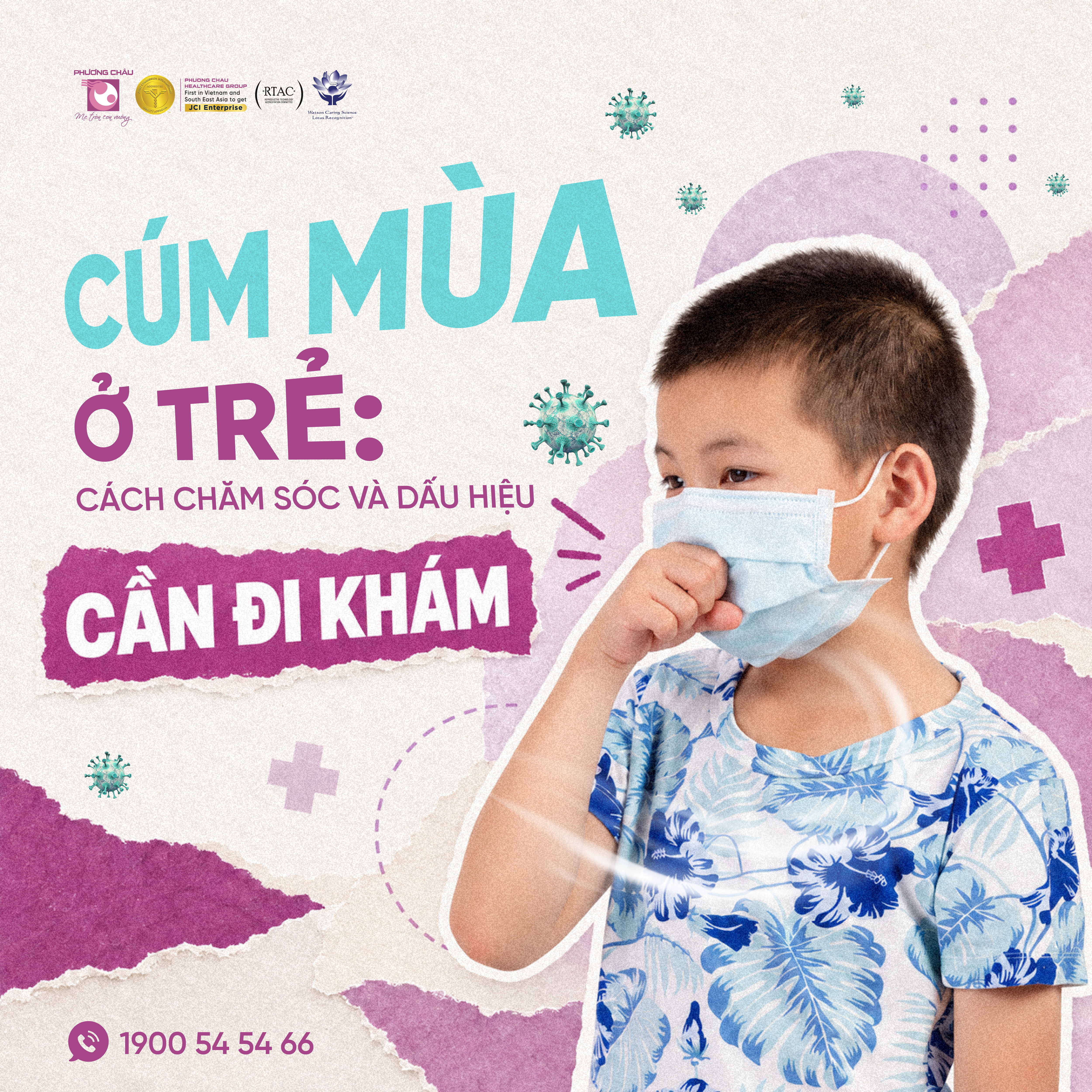 Cúm mùa ở trẻ: Cách chăm sóc và dấu hiệu cần đi khám