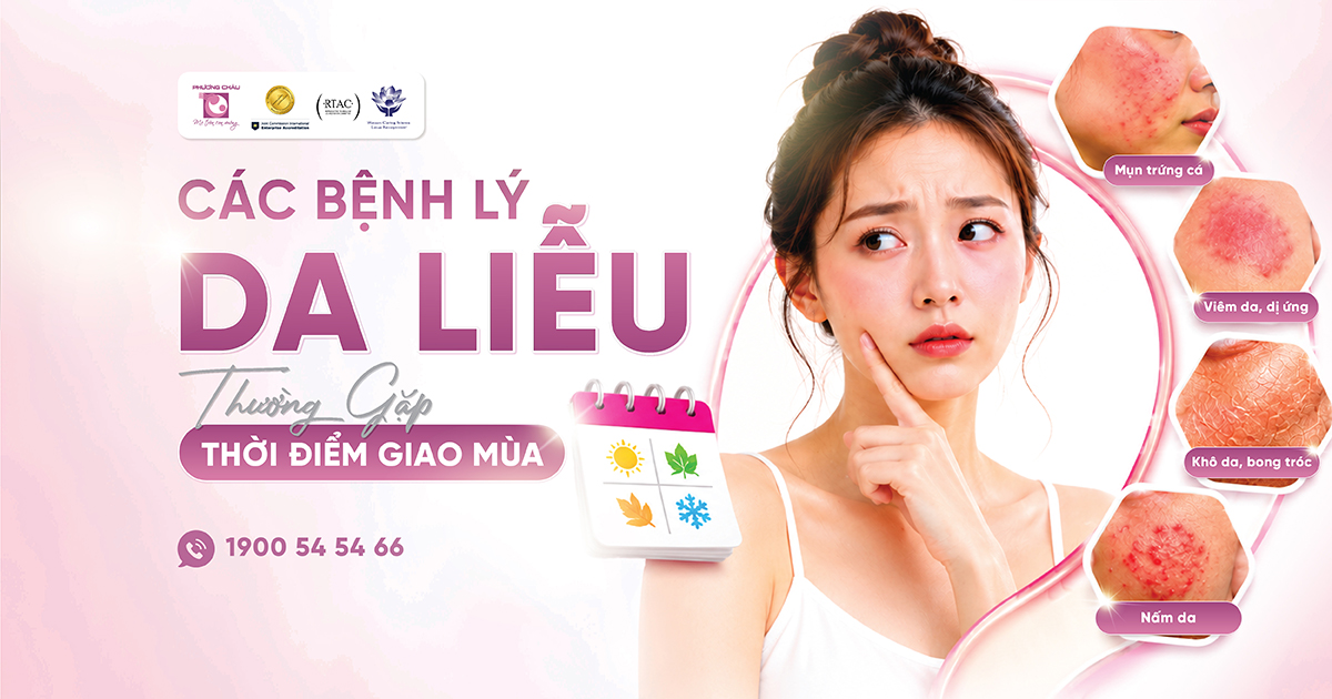 Giao mùa là lúc làn da cũng dễ trở chứng hơn khiến các bệnh lý da liễu bùng phát