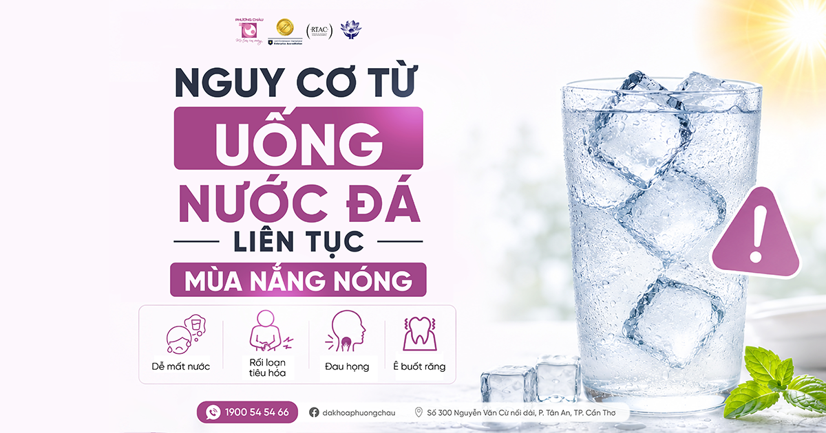 Uống nước đá không đúng cách có thể dẫn đến những nguy cơ sức khỏe tiềm ẩn không mong muốn