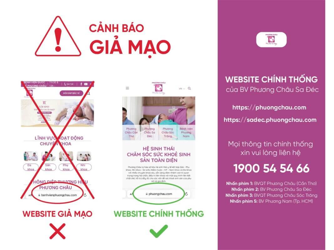 Cảnh Báo Giả Mạo Trang Web Tập Đoàn Y Tế Phương Châu.