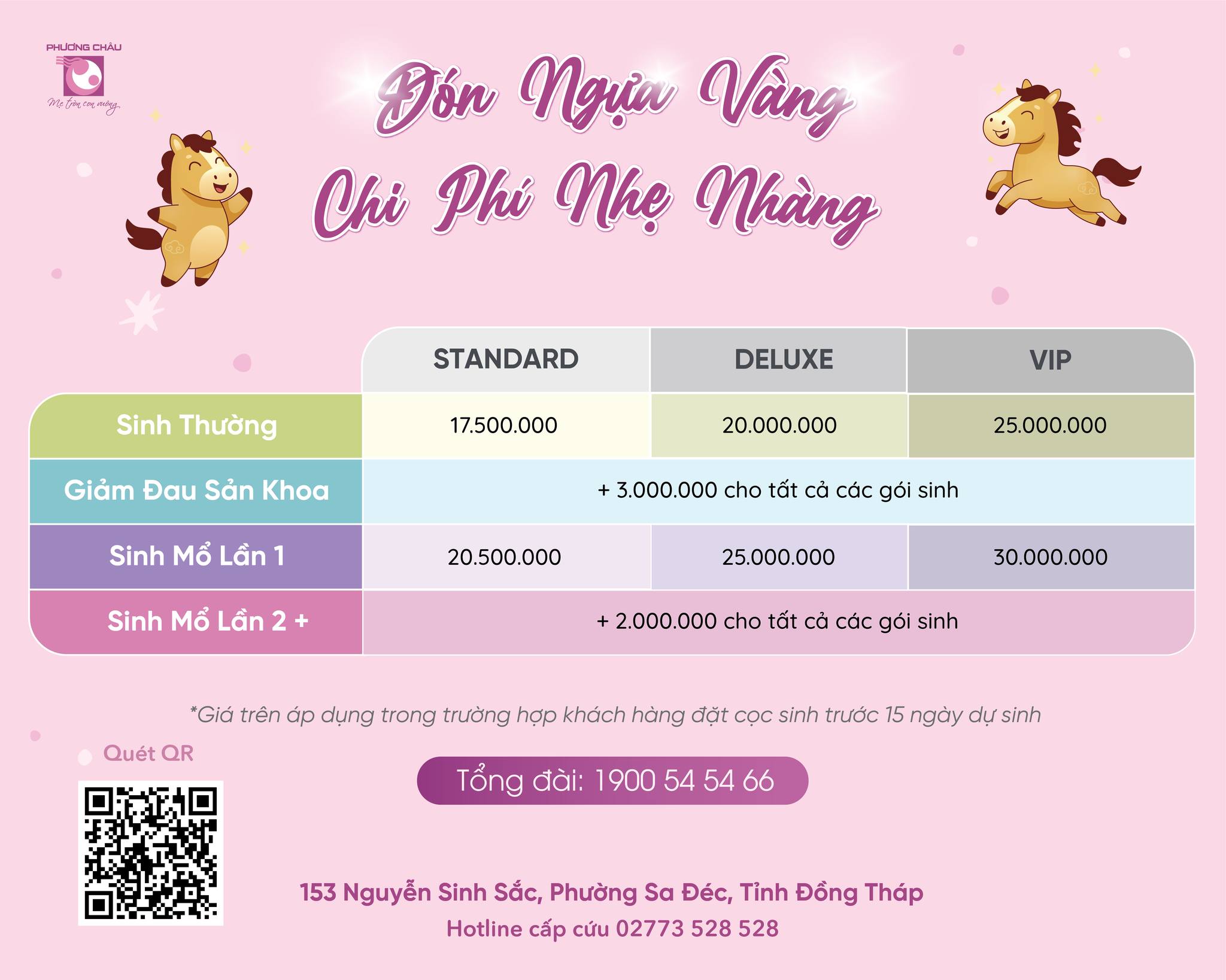 Bảng giá sanh tại Phương Châu Sa Đéc