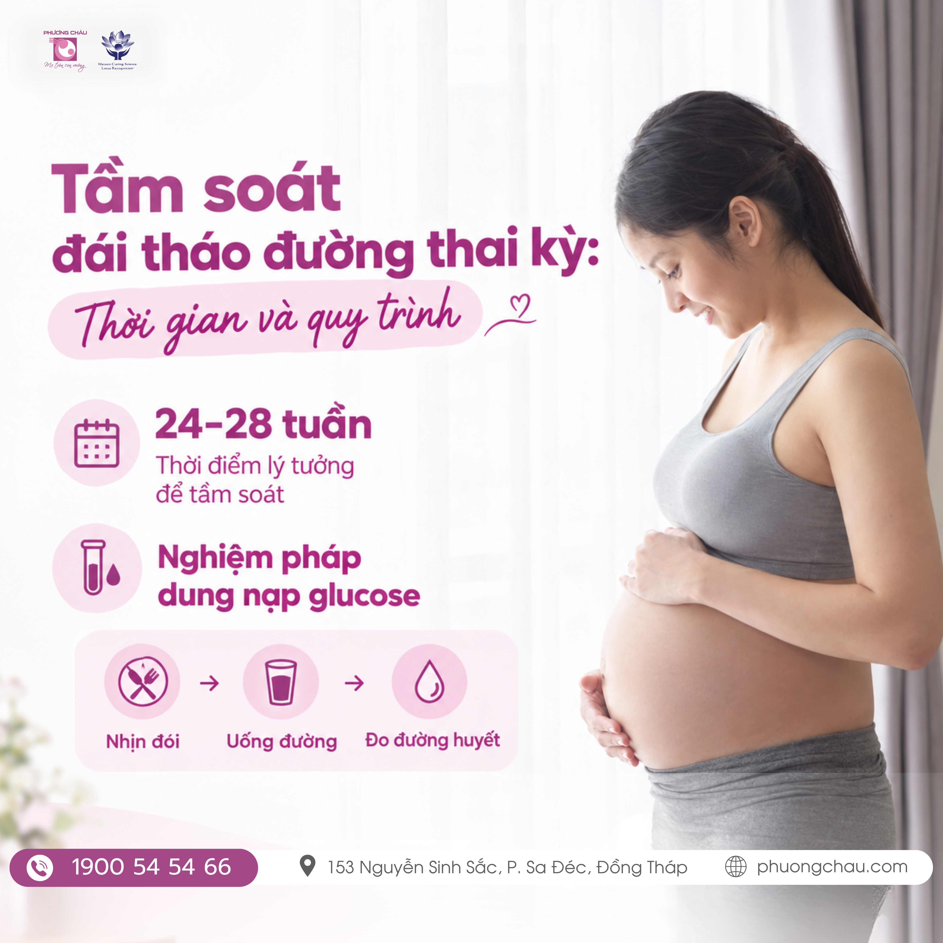 Tầm soát đái tháo đường thai kỳ: Thời gian và quy trình