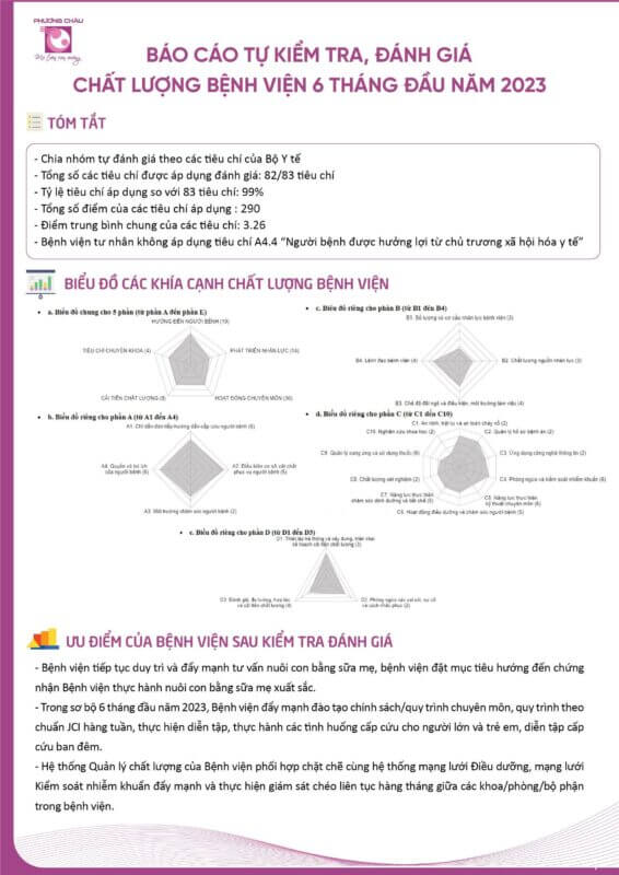 Báo cáo tự kiểm tra, đánh giá chất lượng 6 tháng đầu năm 2023